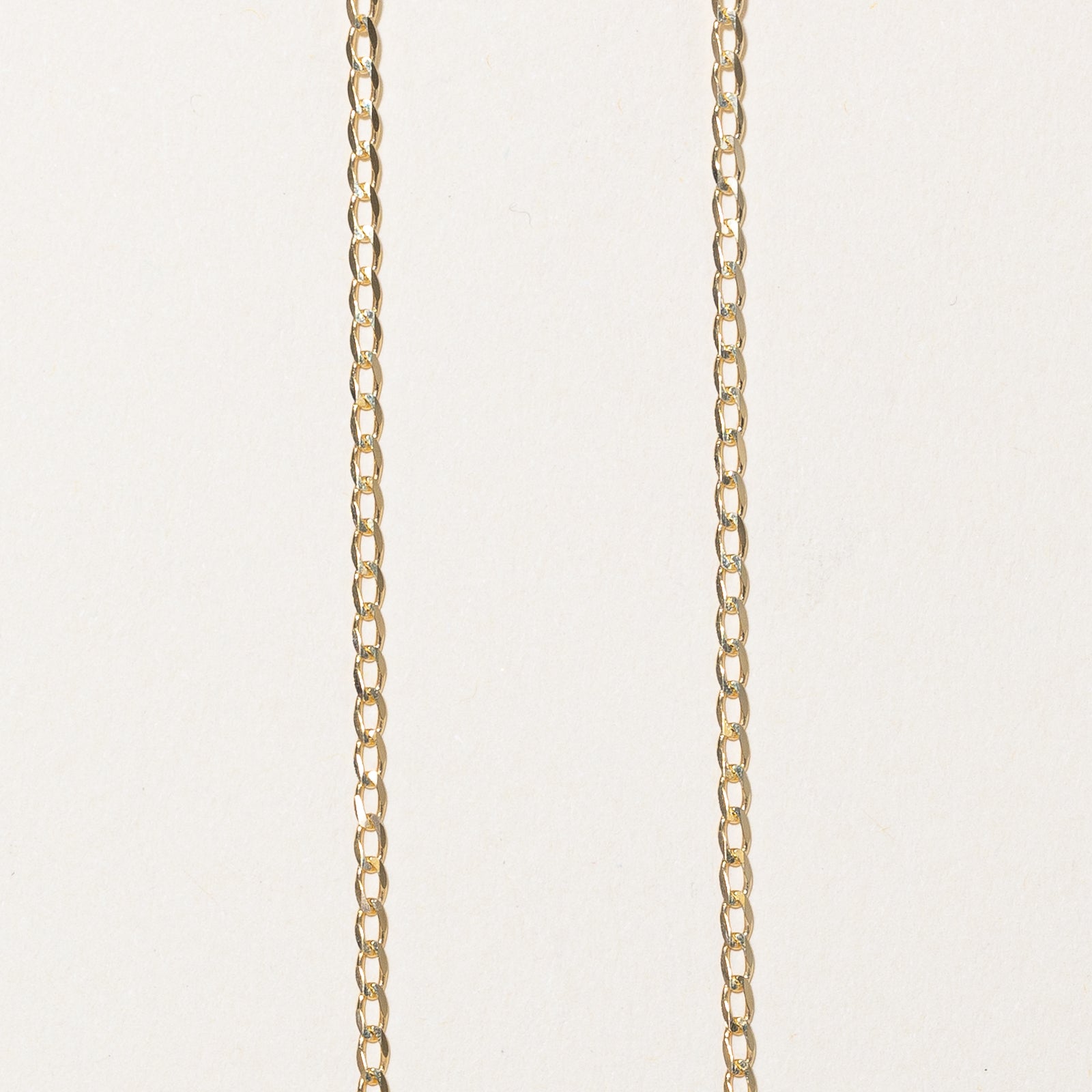 14K Yellow Gold Curb Link Chain | 1.85mm | 24"
