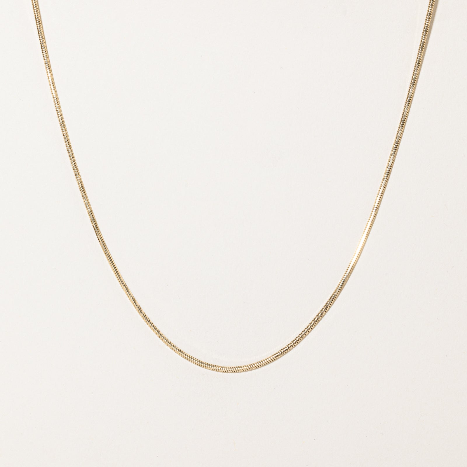 14K Yellow Gold Snake Chain Chain | 1.57mm | 20"