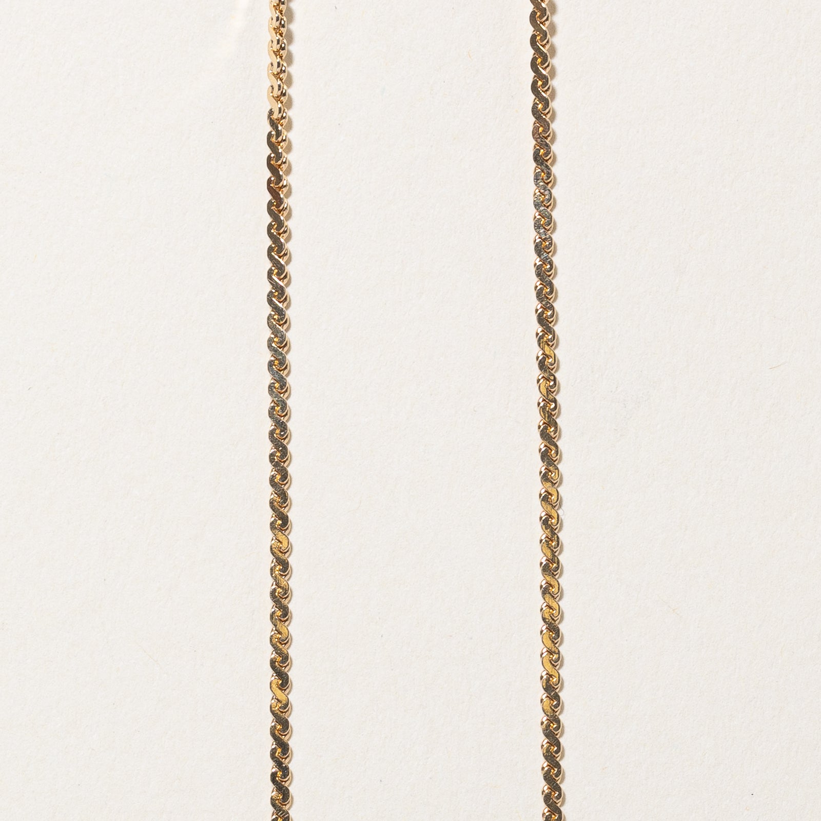 14K Yellow Gold S Link Chain | 1.57mm | 19"