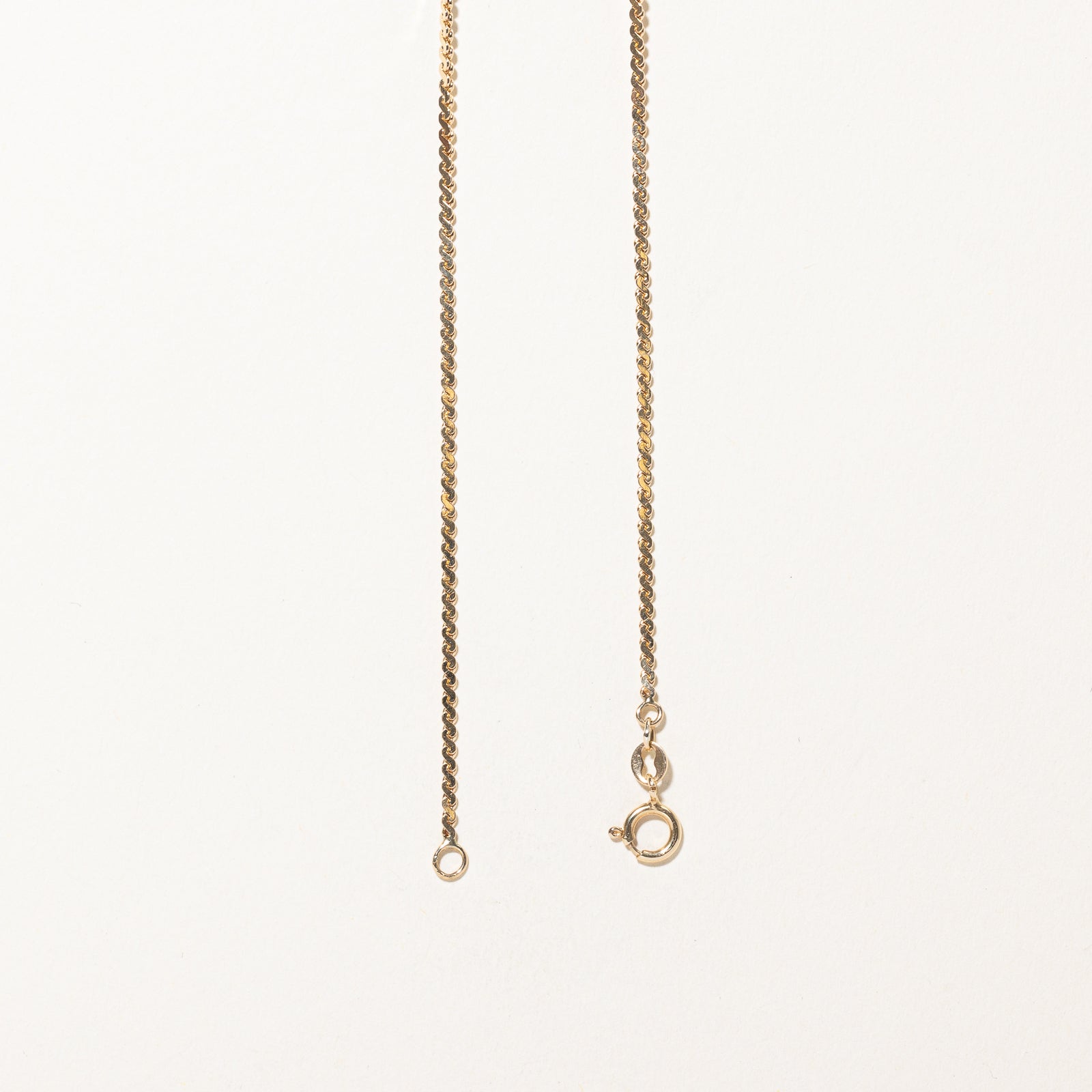 14K Yellow Gold S Link Chain | 1.57mm | 19"
