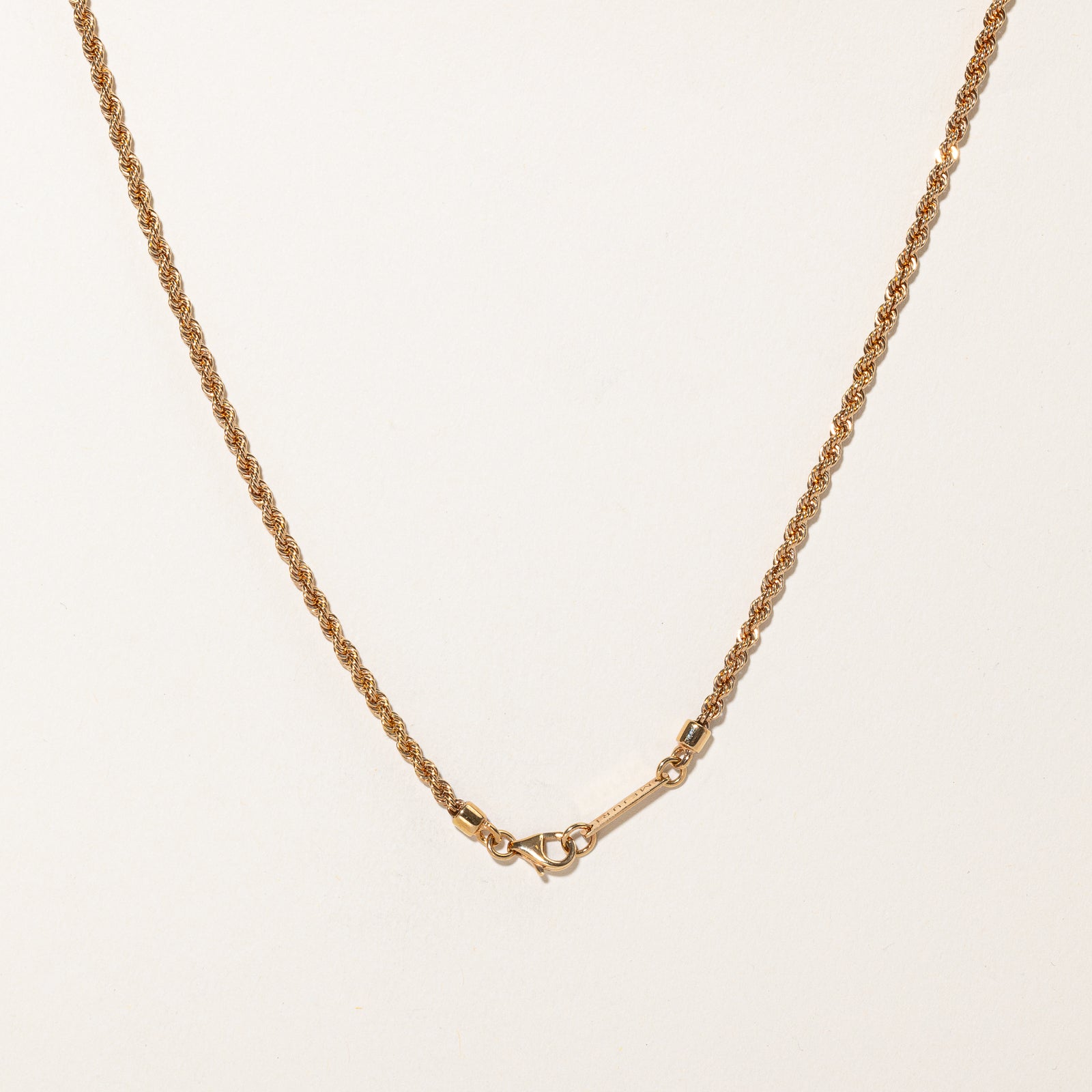 Chaîne corde en or rose 14 carats « Mejuri » | 2,66 mm | 56 cm