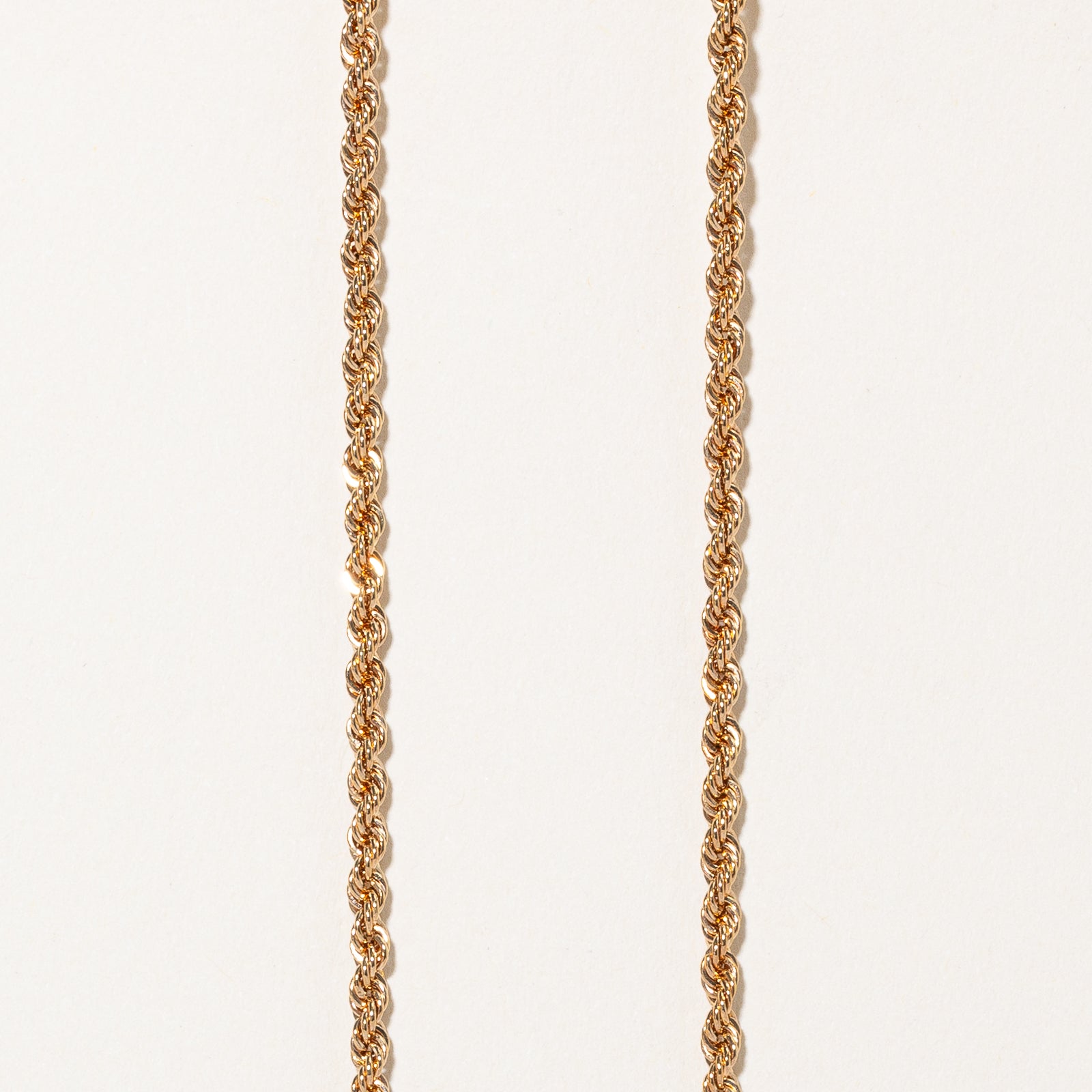 Chaîne corde en or rose 14 carats « Mejuri » | 2,66 mm | 56 cm