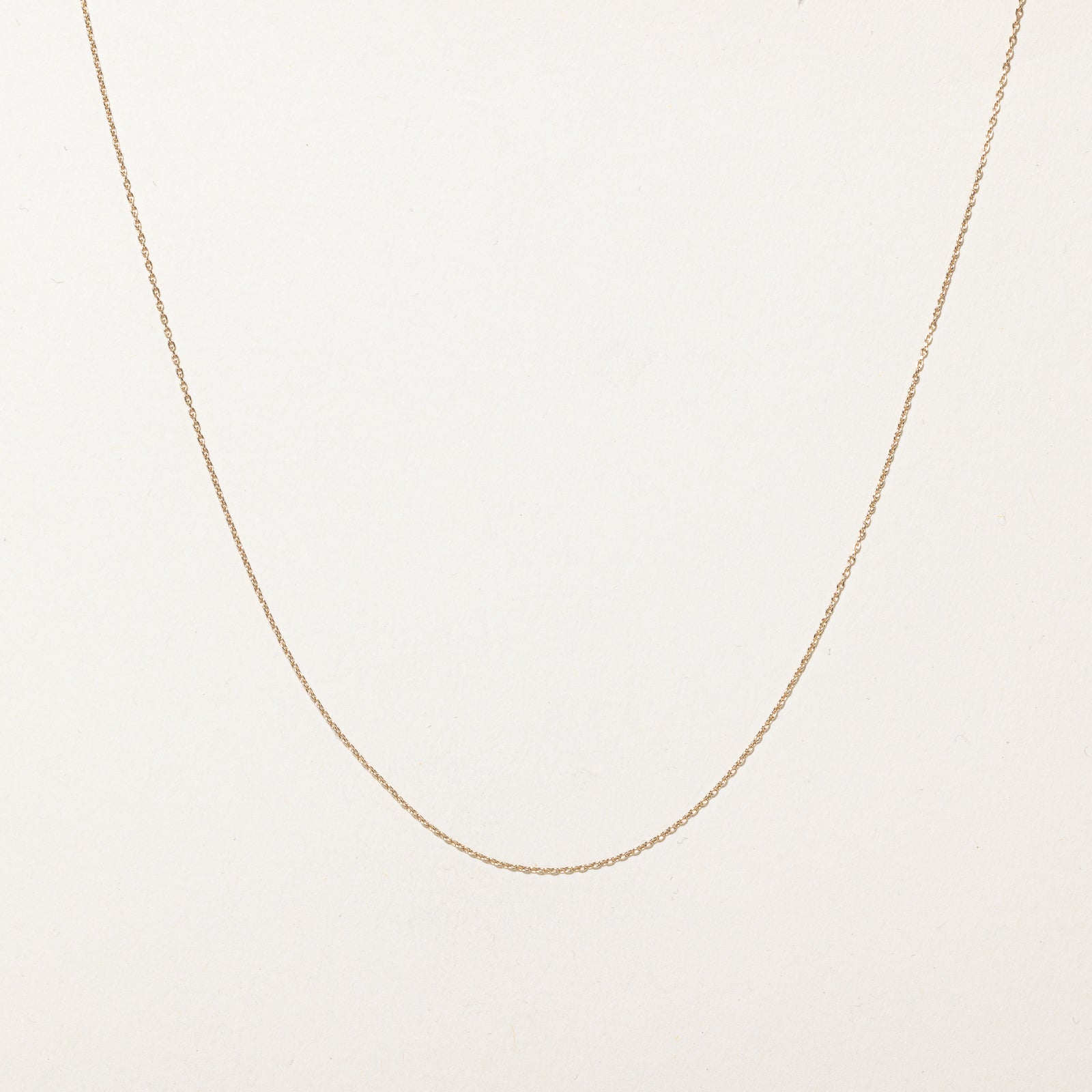 10K Yellow Gold Cable Link Chain | 0.85mm | 18"