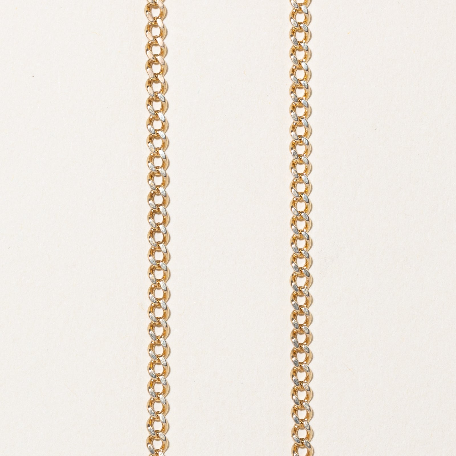 14K Yellow Gold Curb Link Chain | 3.06mm | 22"