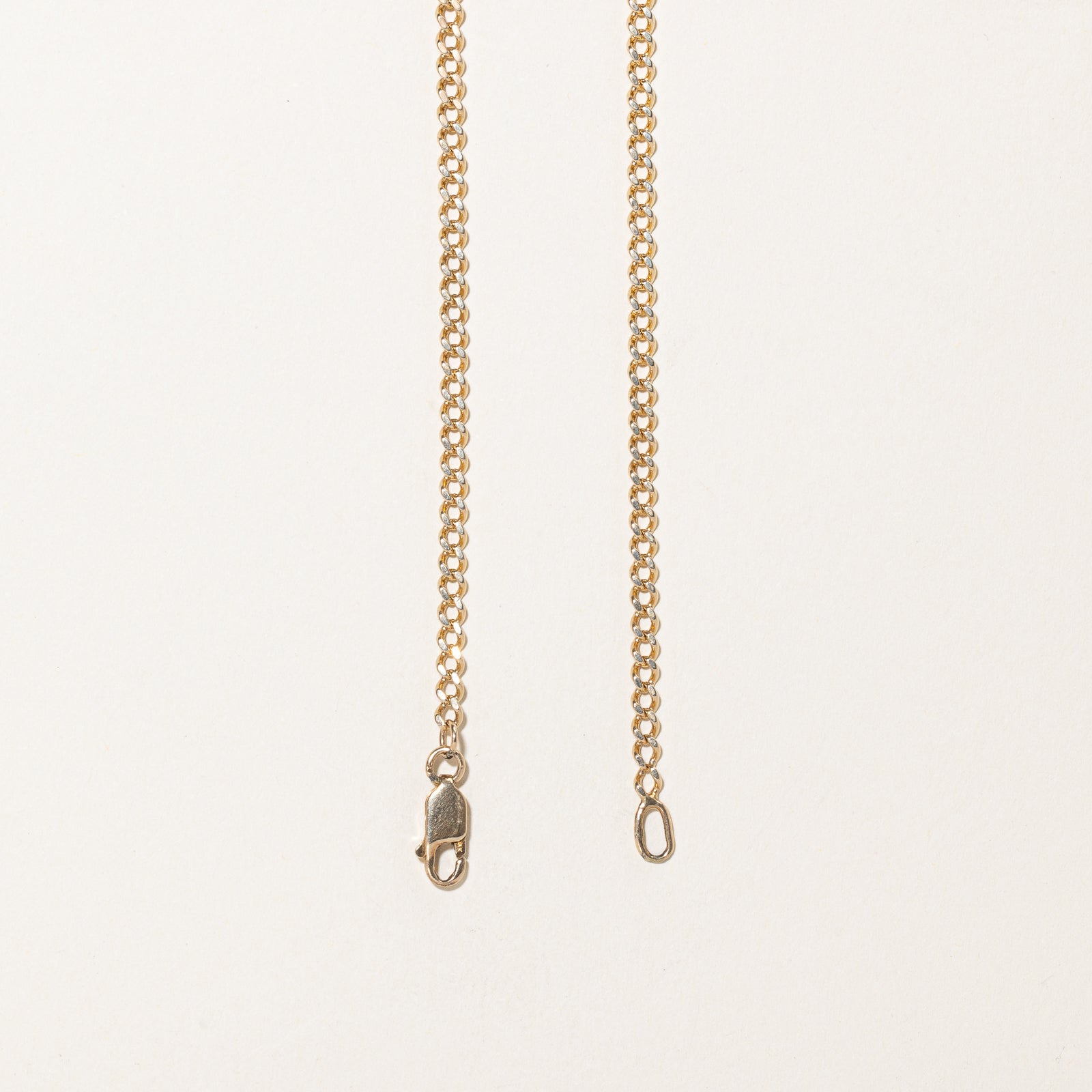 14K Yellow Gold Curb Link Chain | 3.06mm | 22"