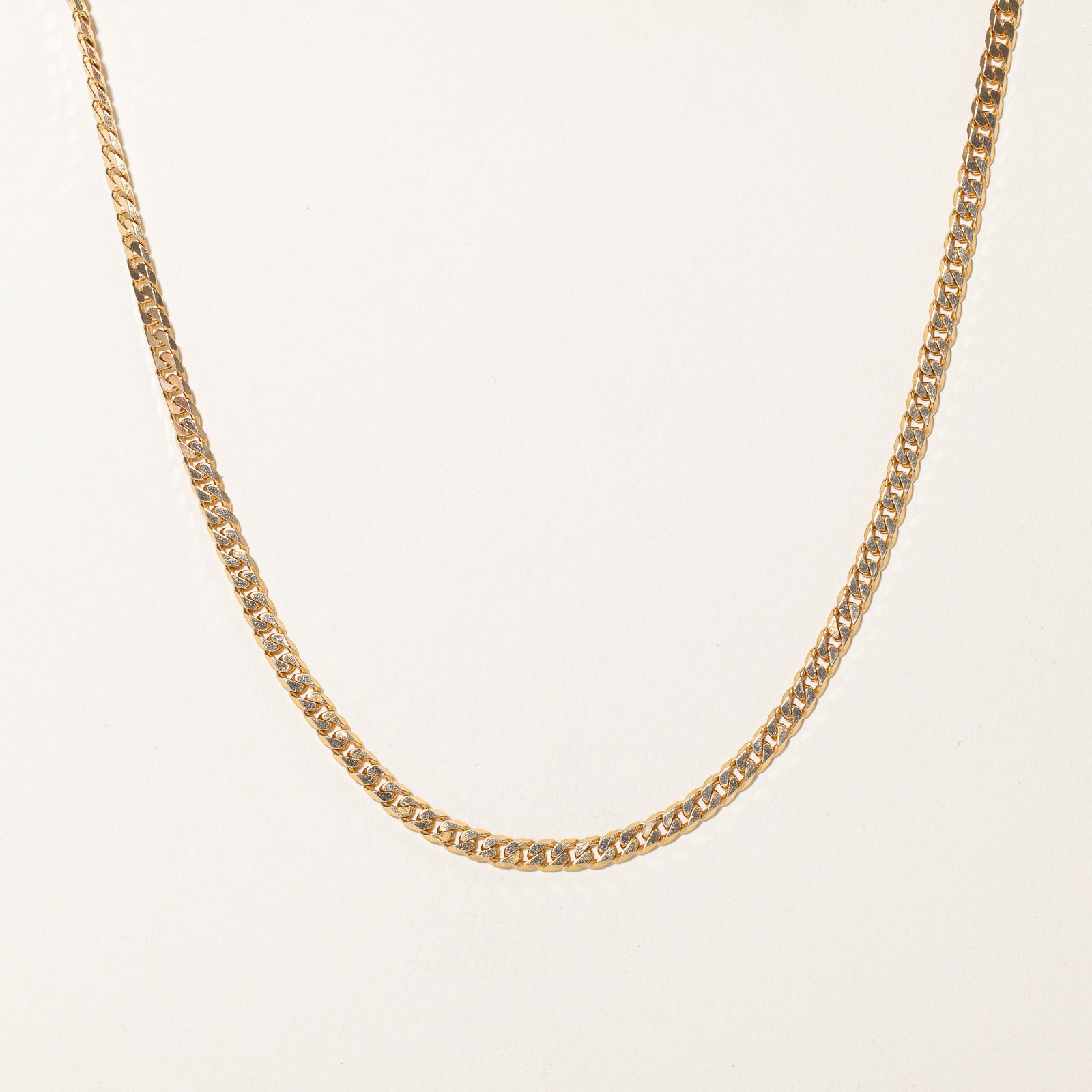 'Birks' 14K Yellow Gold Curb Link Chain | 3.89mm | 26"