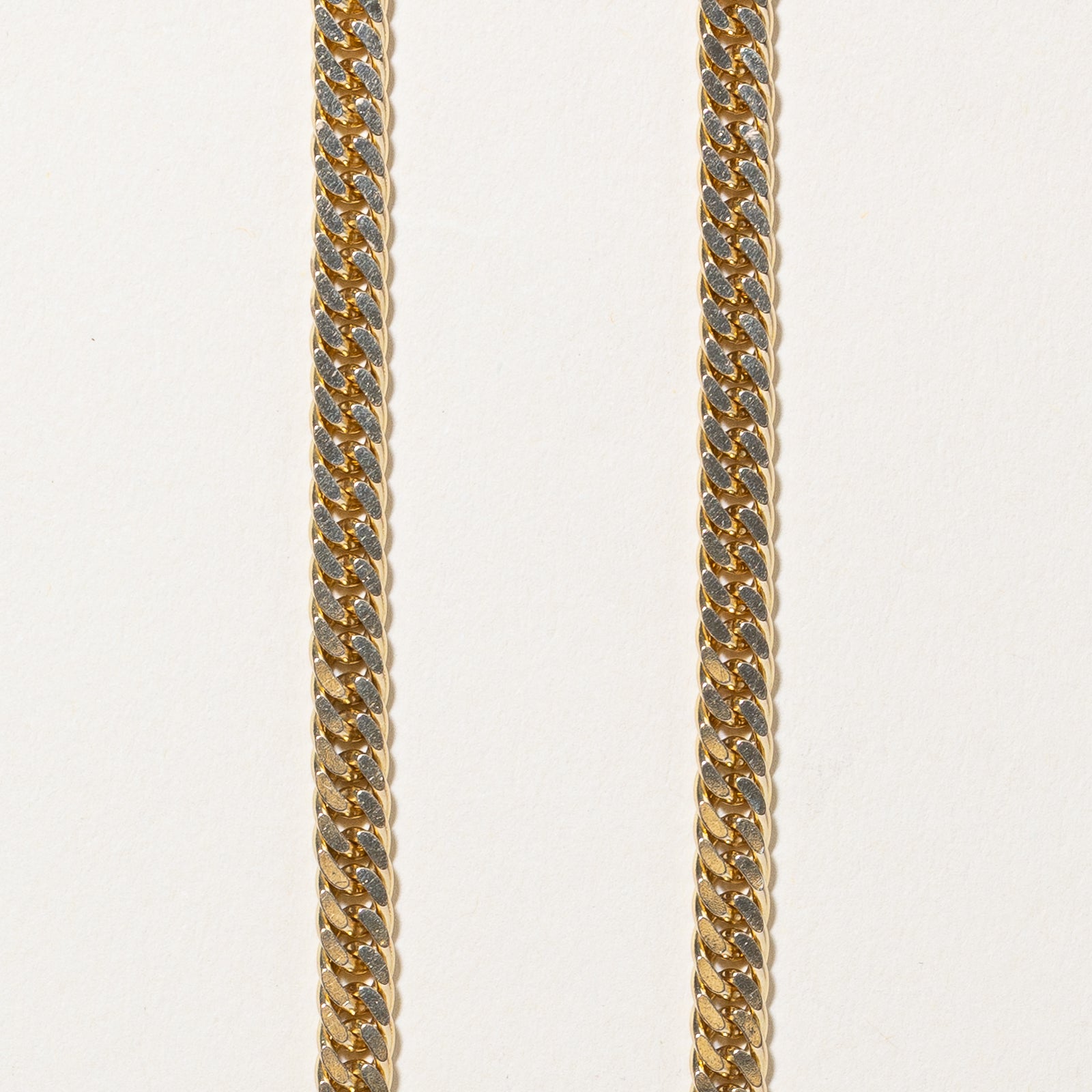 Chaîne à maillons gourmette en or jaune 14 carats | 4,51 mm | 57 cm