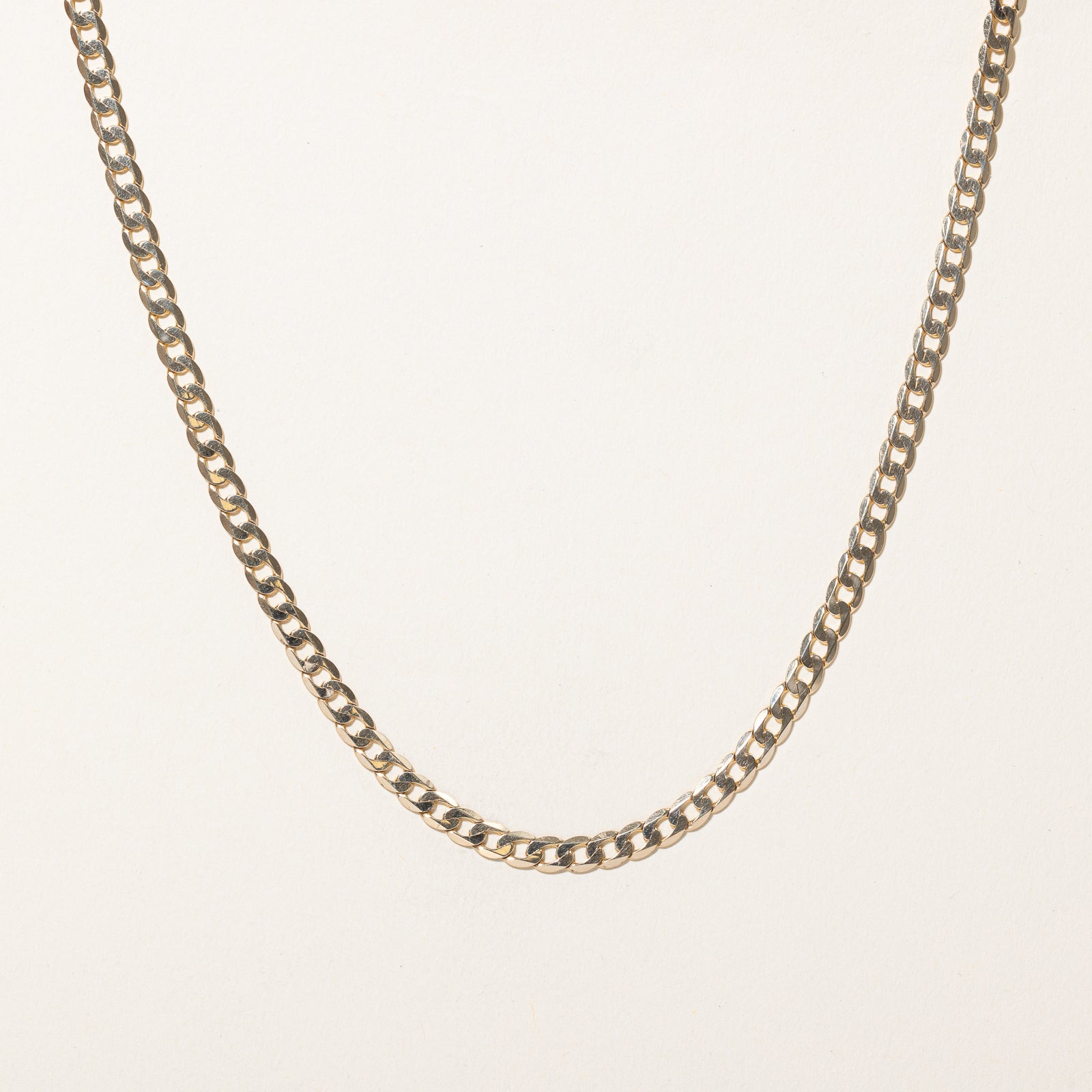 10K Yellow Gold Curb Link Chain | 4.45mm | 22.5"