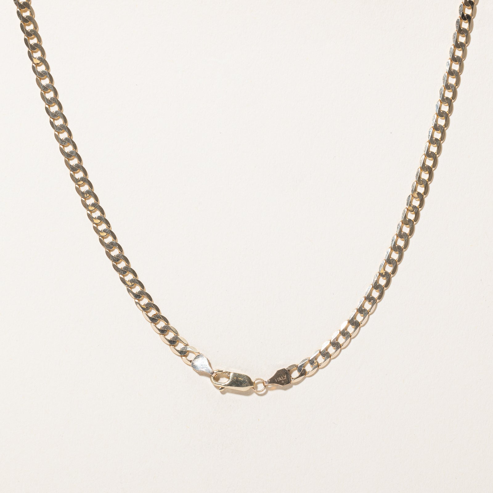 10K Yellow Gold Curb Link Chain | 4.45mm | 22.5"