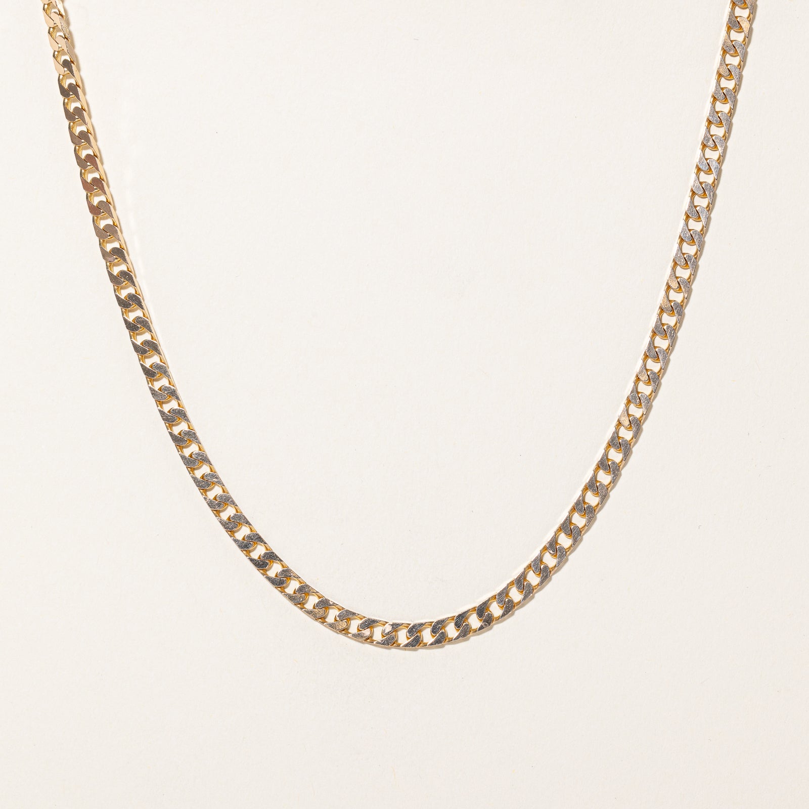 Italian 10K Yellow Gold Curb Link Chain | 4.17mm | 23"