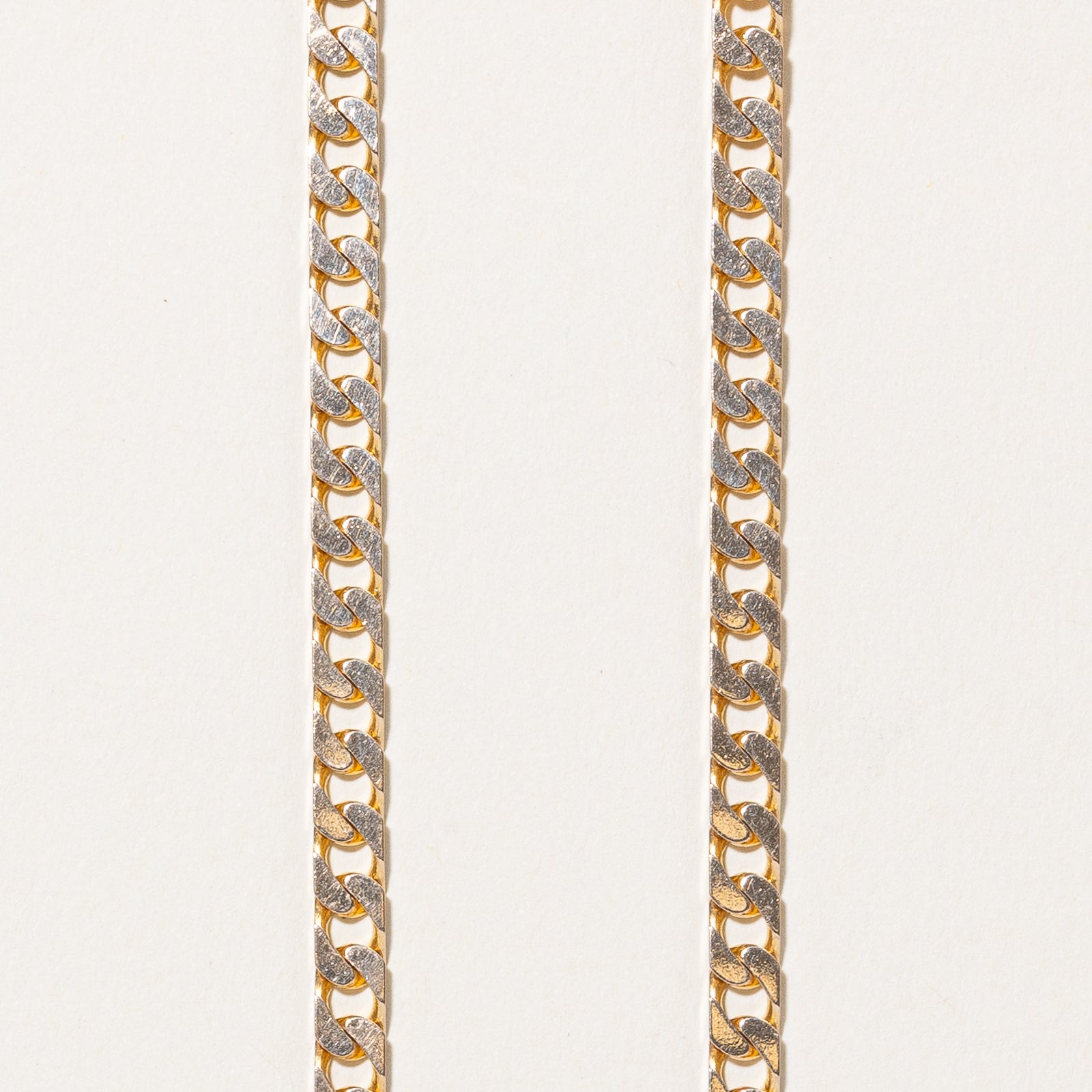 Italian 10K Yellow Gold Curb Link Chain | 4.17mm | 23"