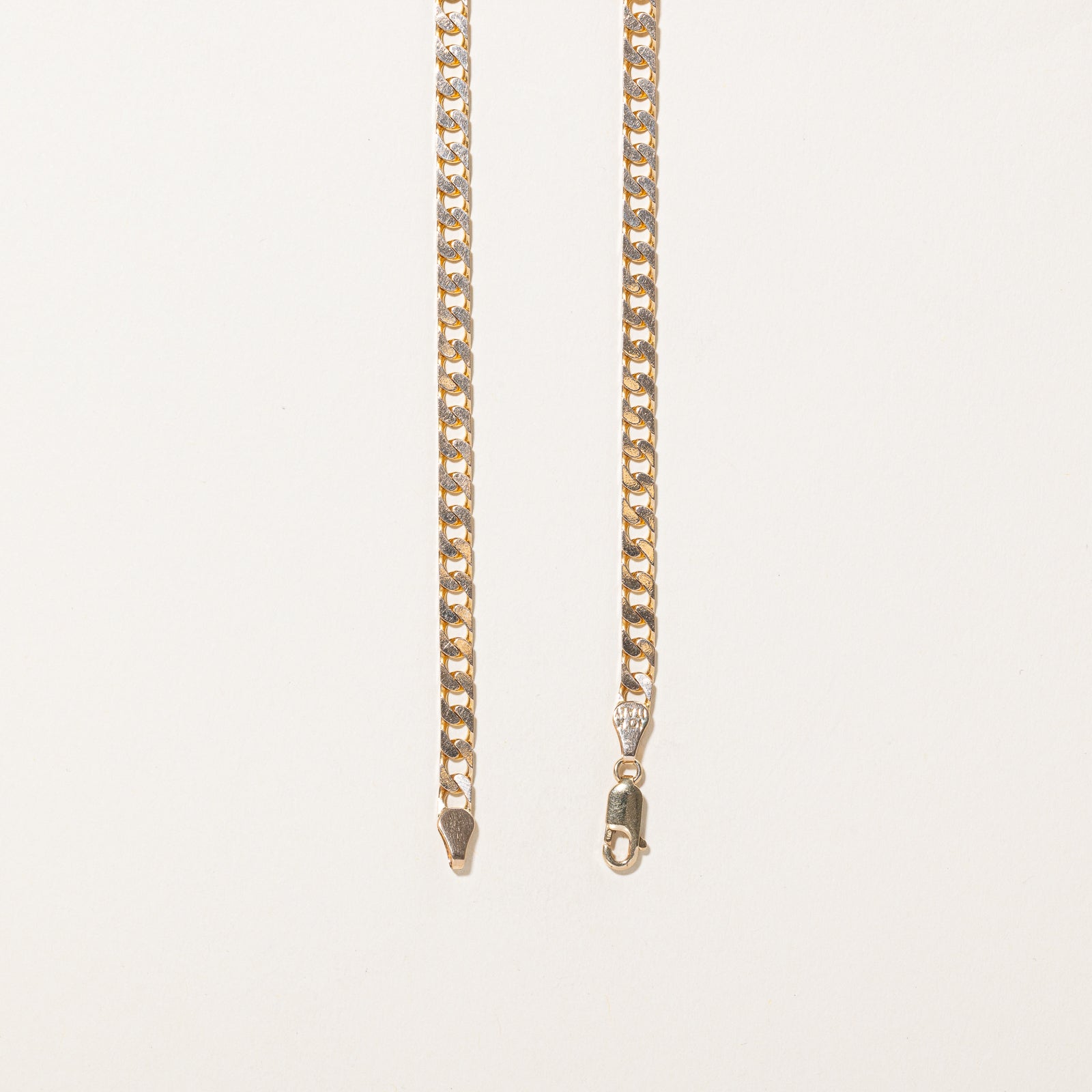 Italian 10K Yellow Gold Curb Link Chain | 4.17mm | 23"
