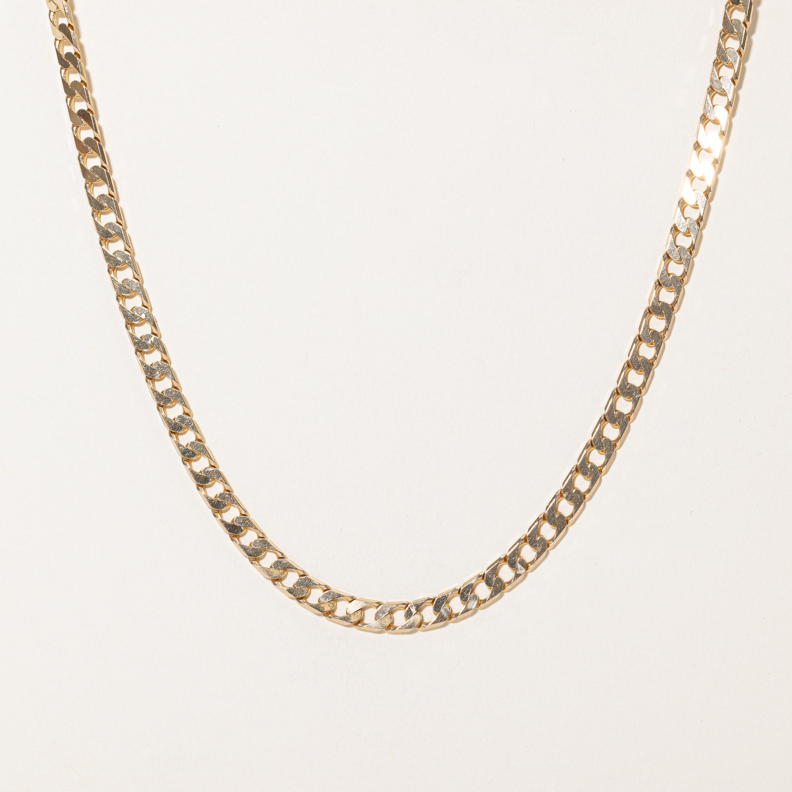 9K Yellow Gold Curb Link Chain | 5.24mm | 21"