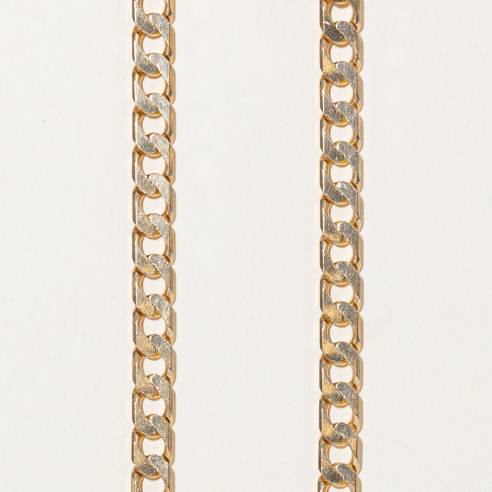 9K Yellow Gold Curb Link Chain | 5.24mm | 21"