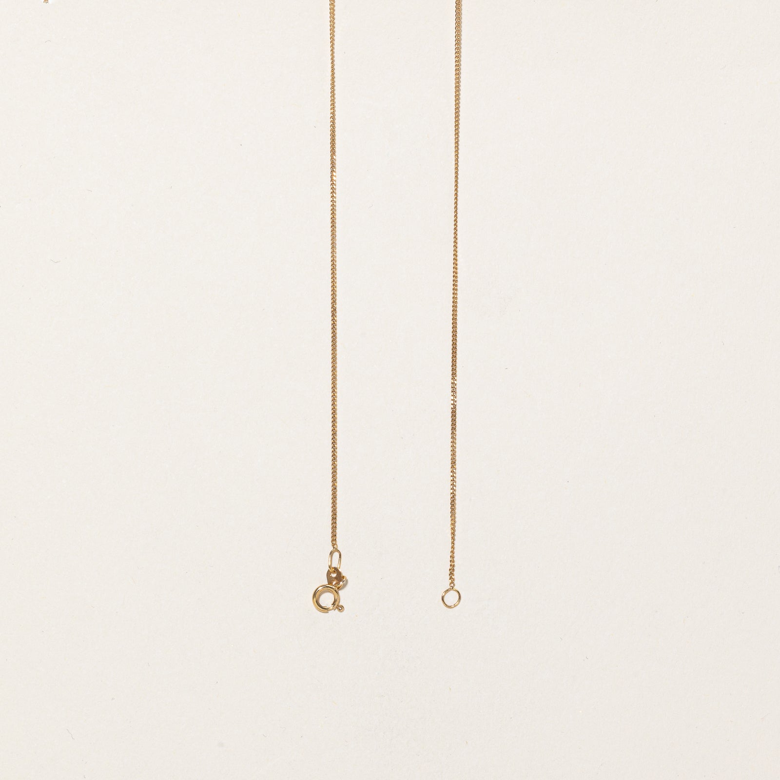 10K Yellow Gold Curb Link Chain | 0.90mm | 16"