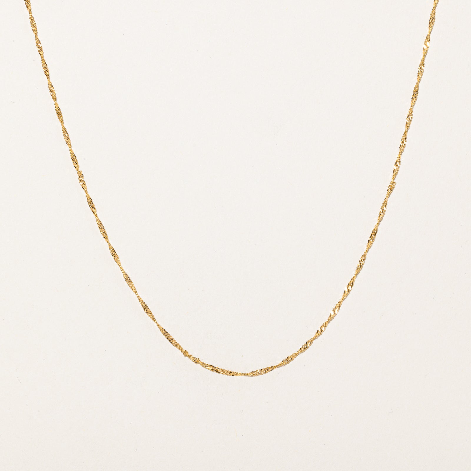 15K Yellow Gold Singapore Chain | 1.45mm | 16"
