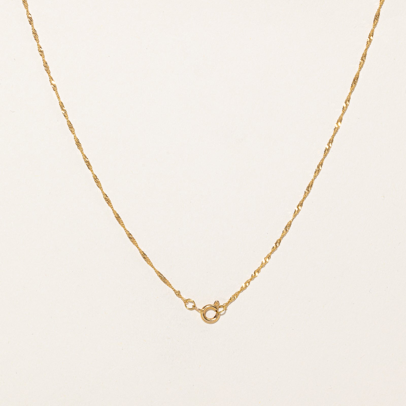 15K Yellow Gold Singapore Chain | 1.45mm | 16"