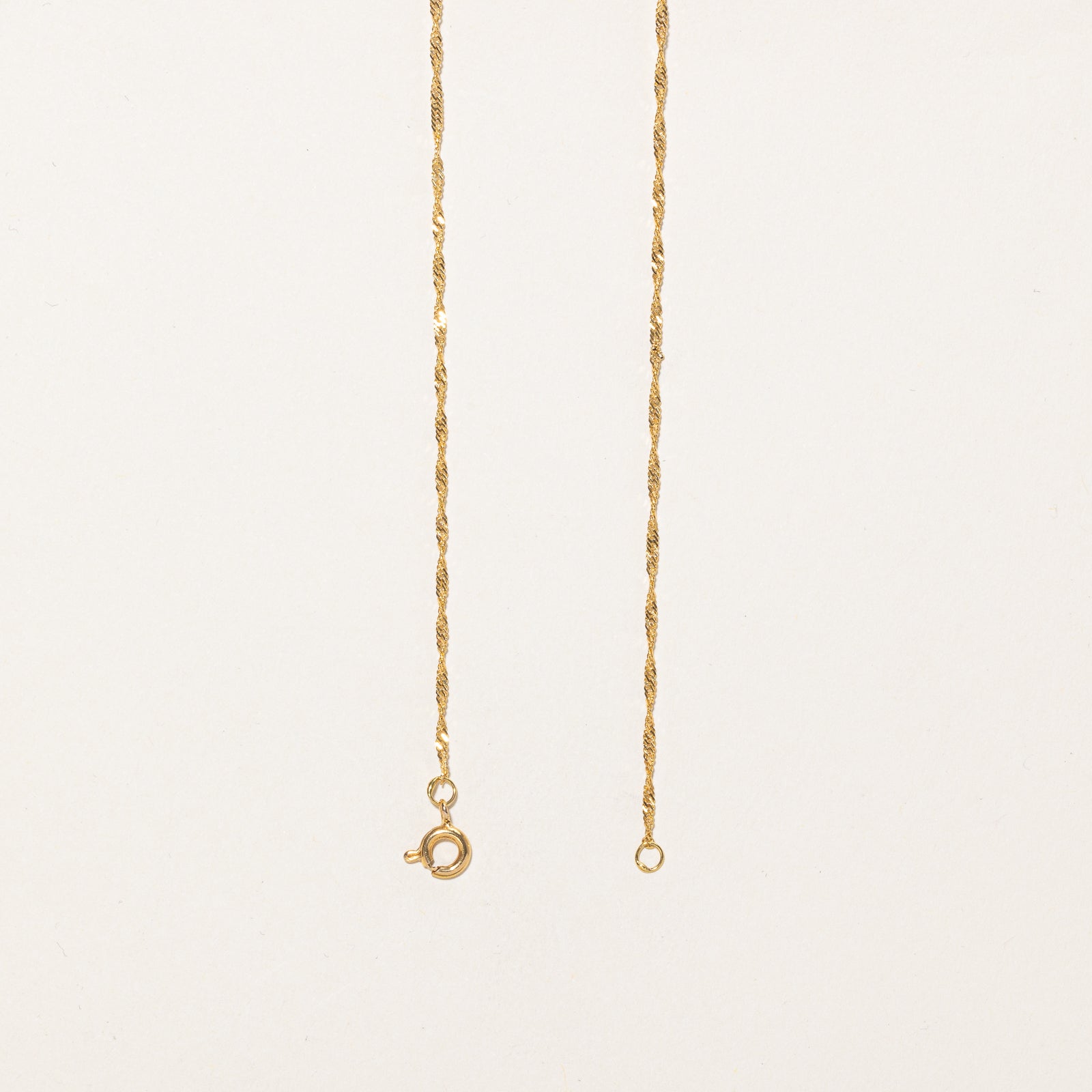 15K Yellow Gold Singapore Chain | 1.45mm | 16"