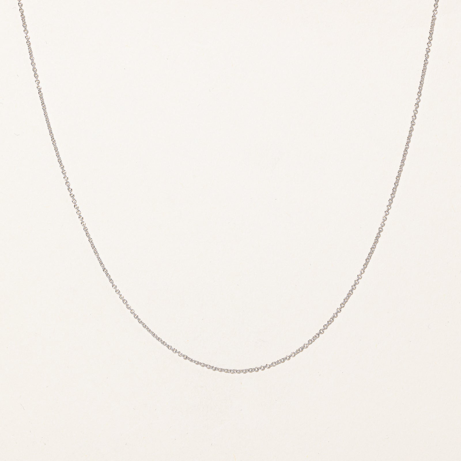 'Effy' 14K White Gold Cable Link Chain | 1.21mm | 18"