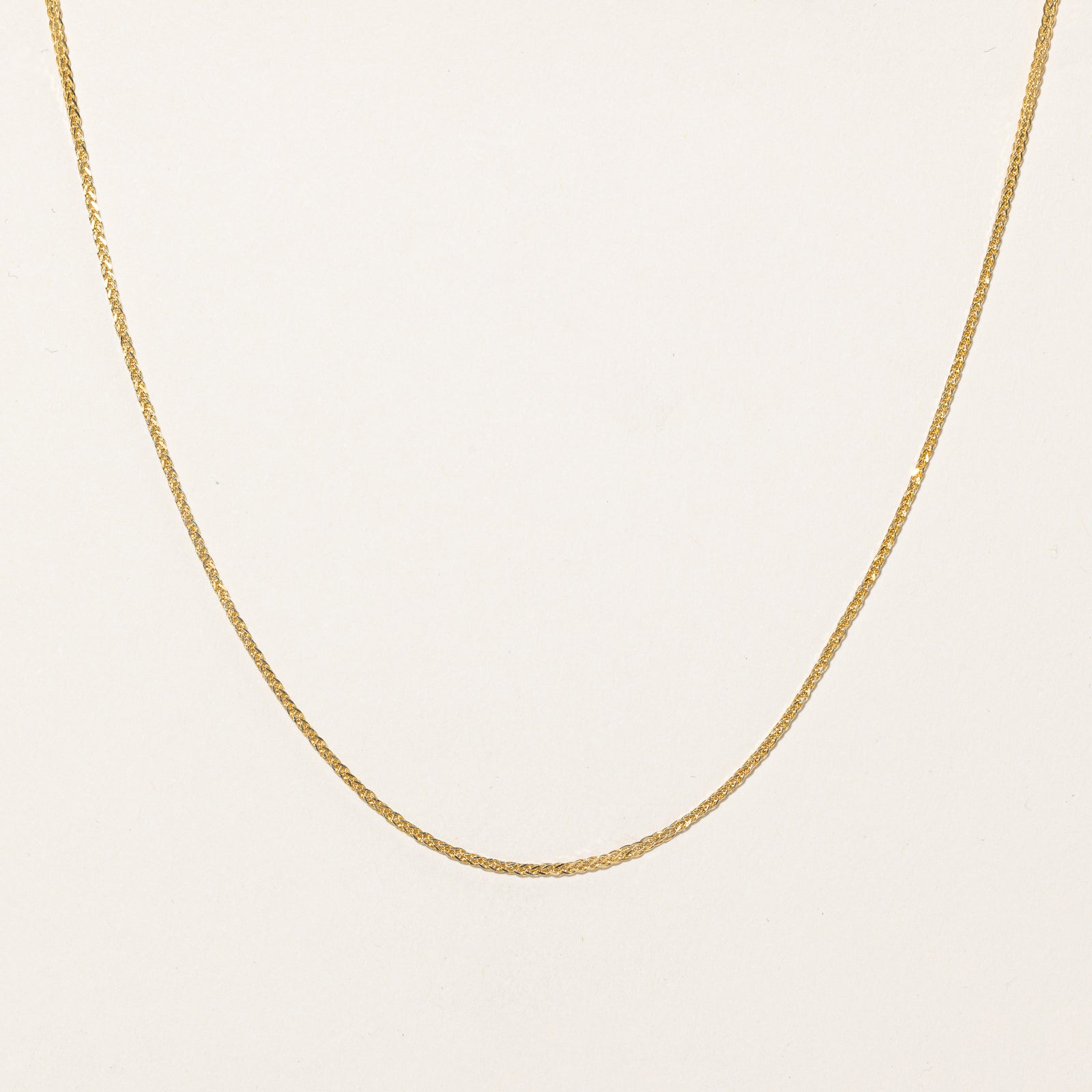 14K Yellow Gold Wheat Chain | 1.19mm | 18"