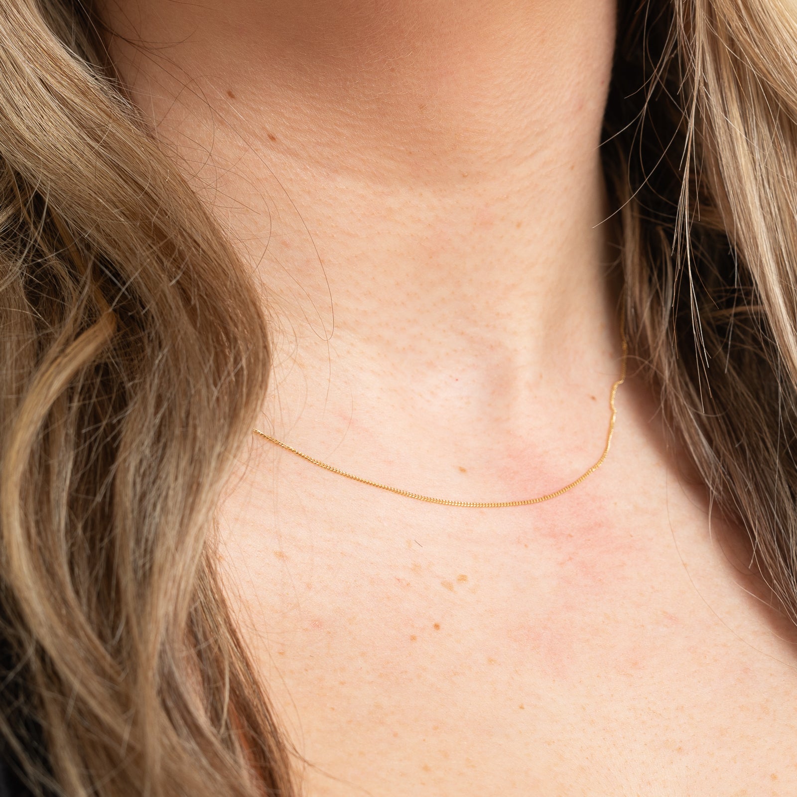 10K Yellow Gold Curb Link Chain | 0.90mm | 16"