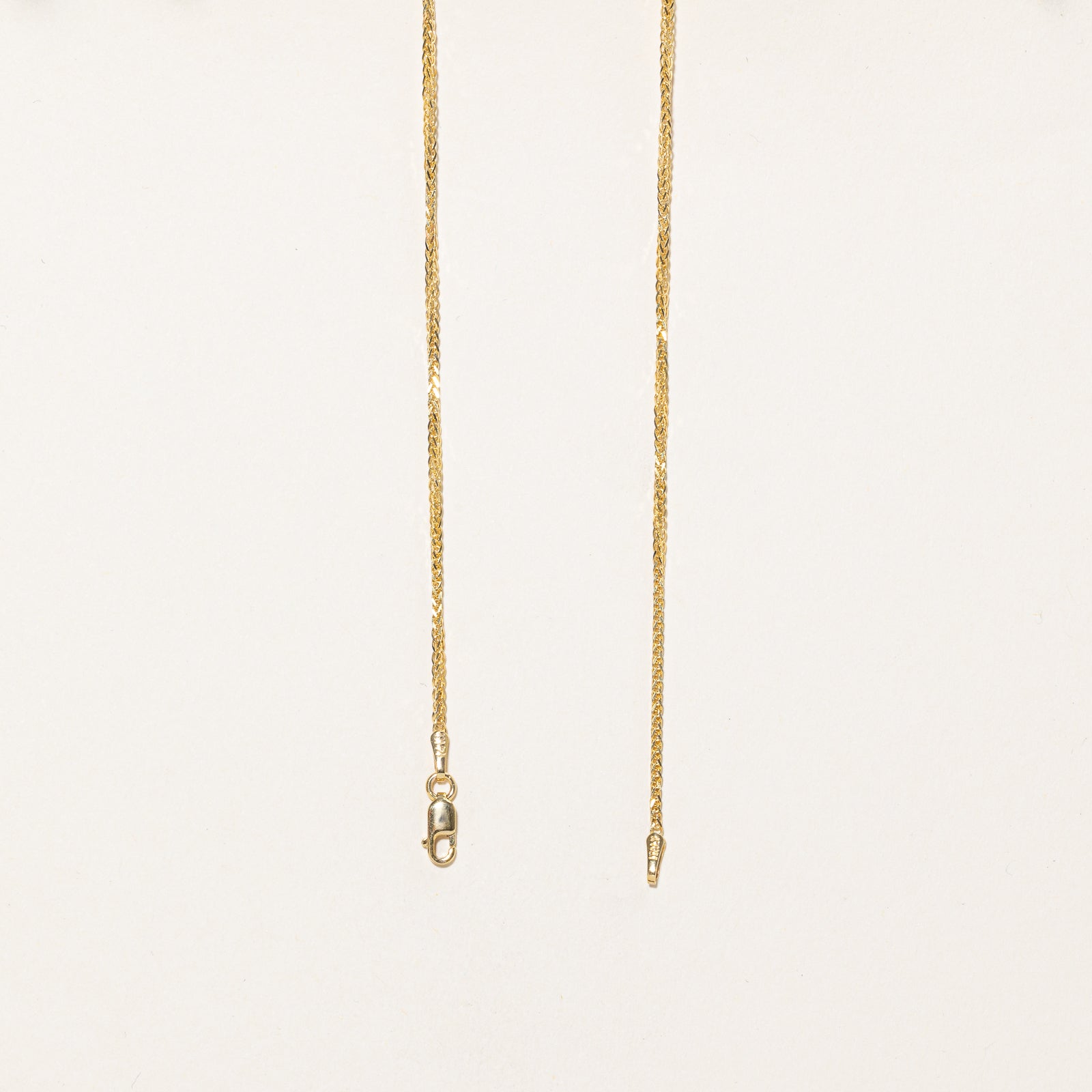14K Yellow Gold Wheat Chain | 1.19mm | 18"