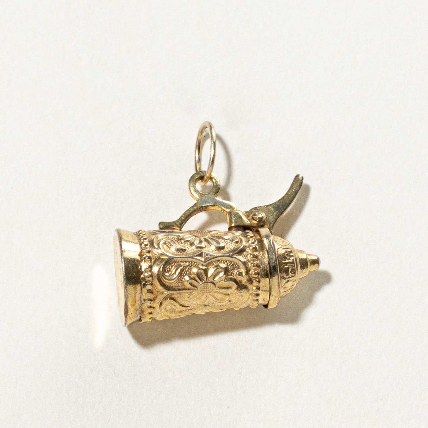 Vintage 8K Yellow Gold Beer Stein Charm