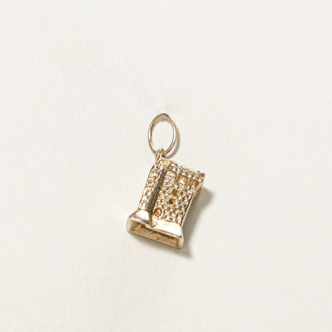 1965 Dublin 9K Yellow Gold Blarney Castle Charm