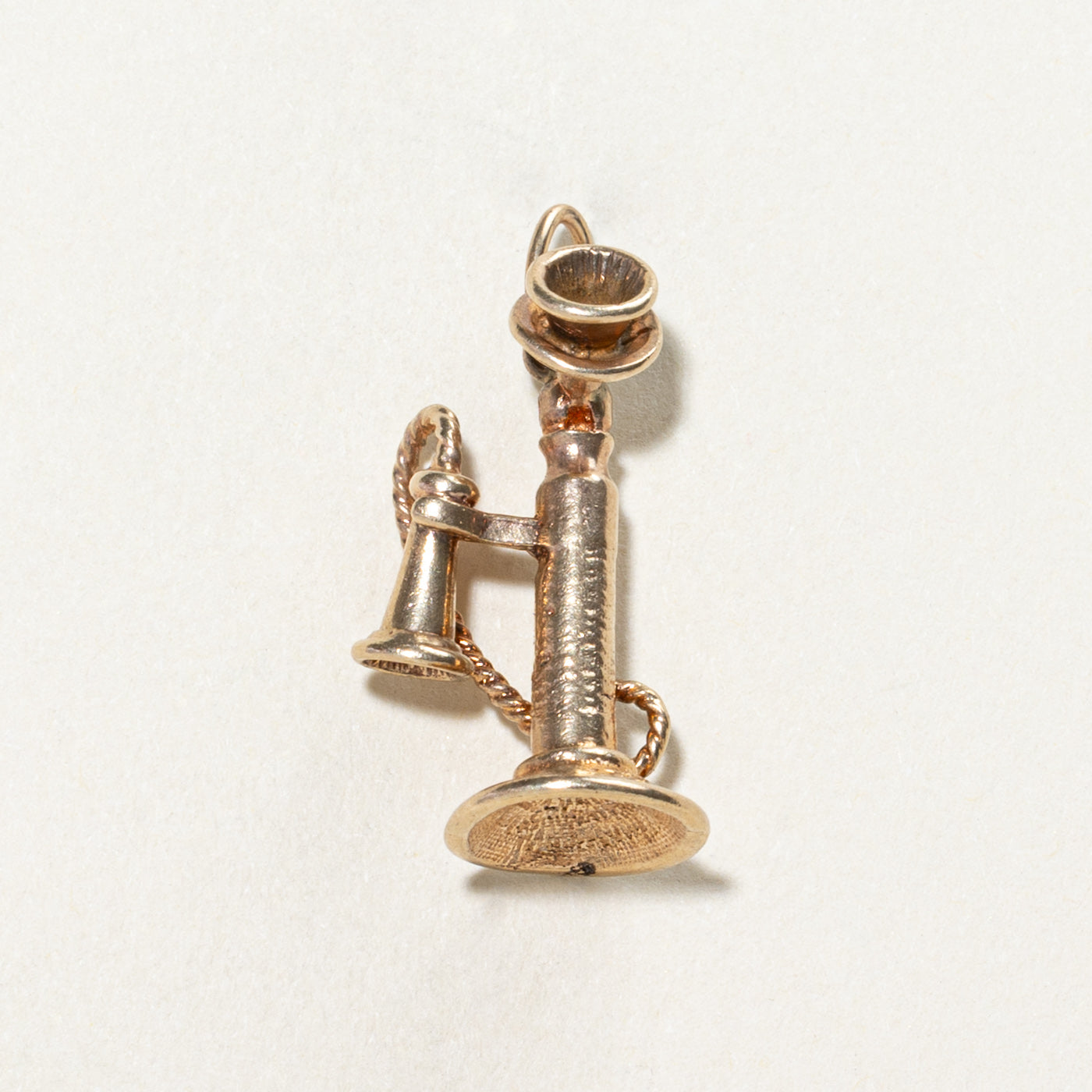 1972 London 9K Yellow Gold Vintage Phone Charm