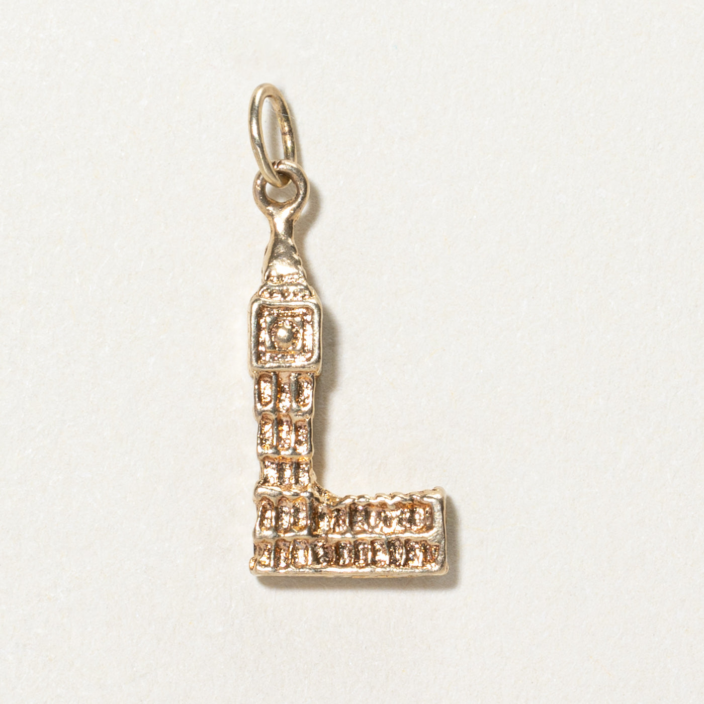 London 9K Yellow Gold Big Ben Charm
