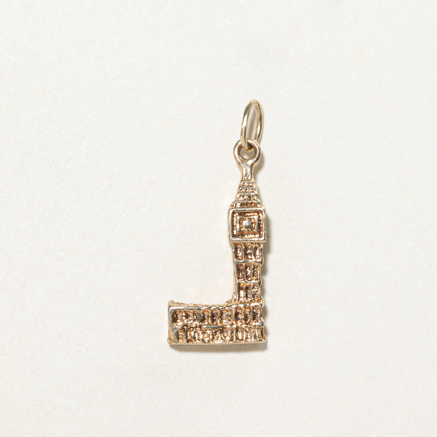 London 9K Yellow Gold Big Ben Charm