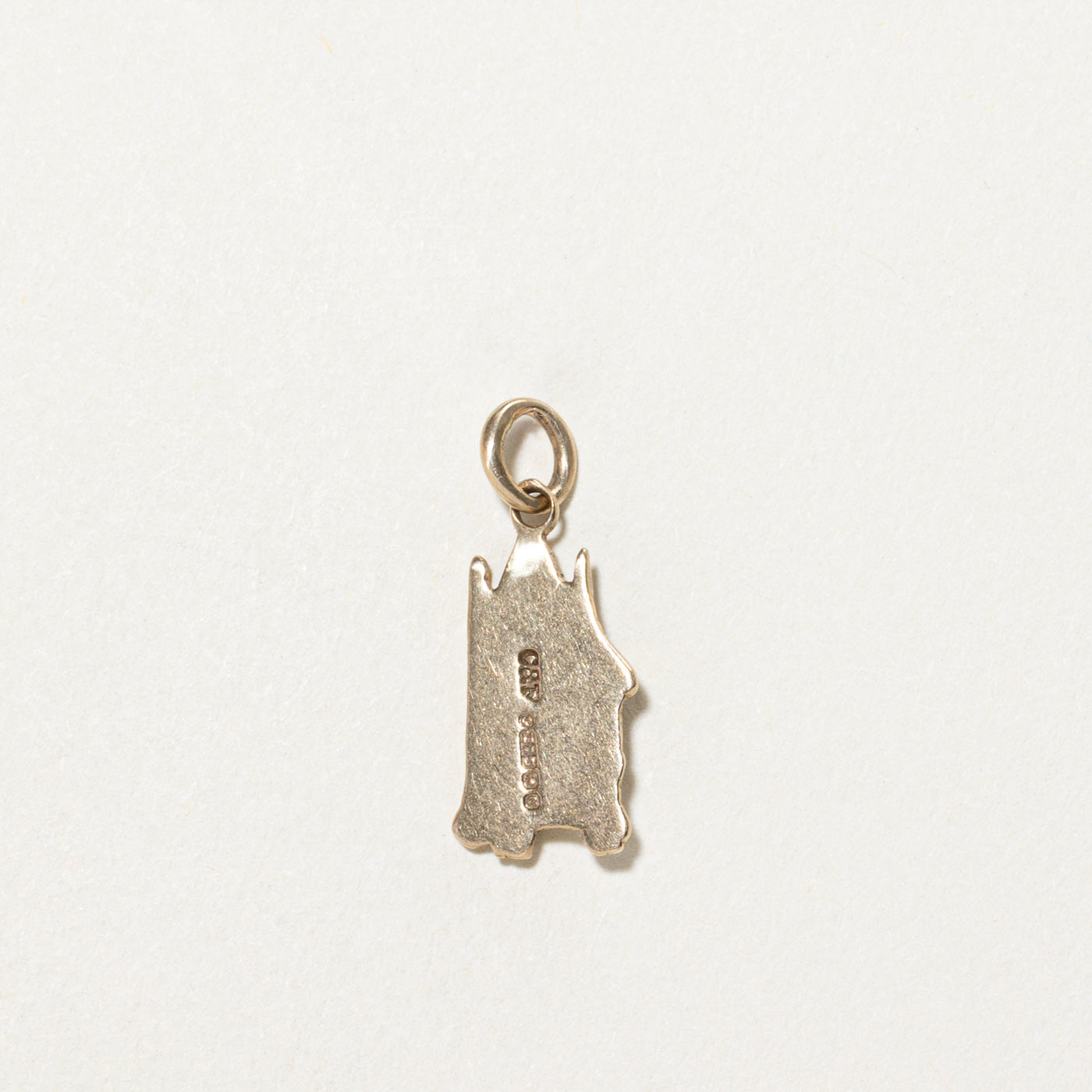 1952 Birmingham 9K Yellow Gold Cathedral Chair Charm