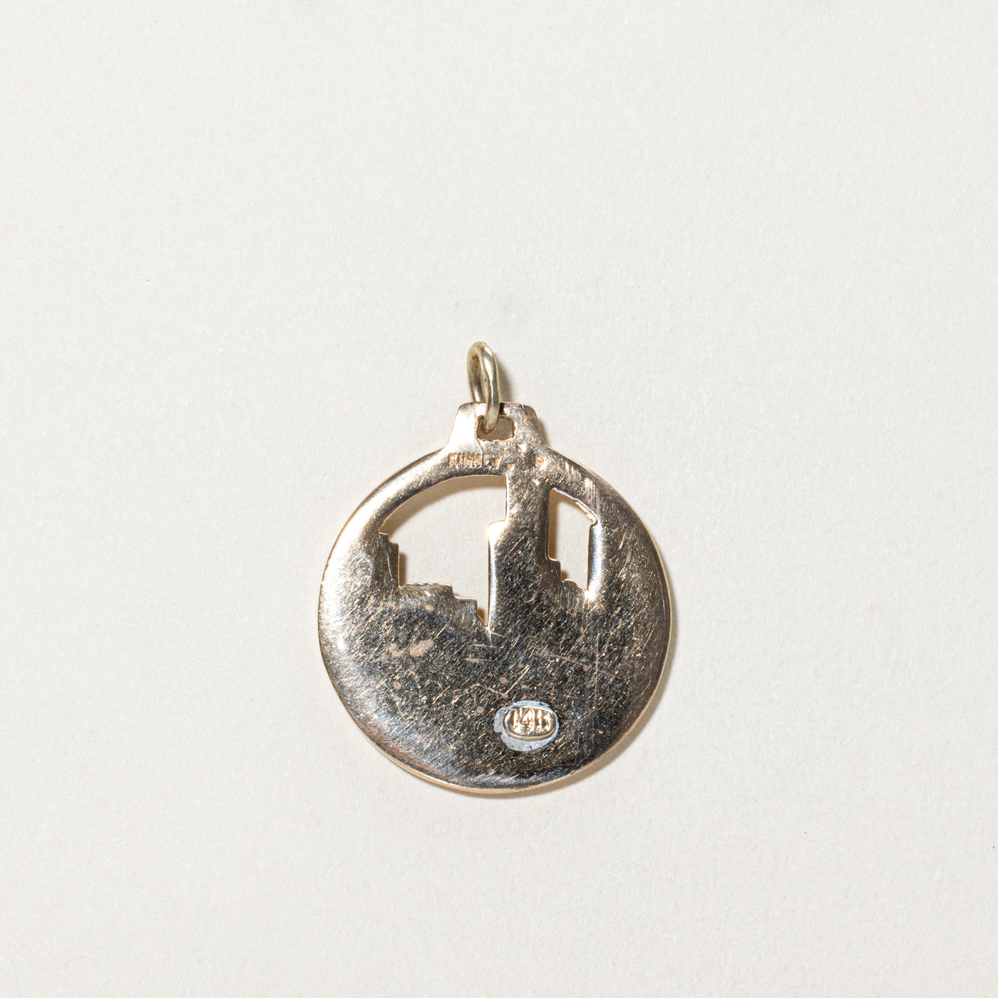 10K Yellow Gold Chicago Pendant