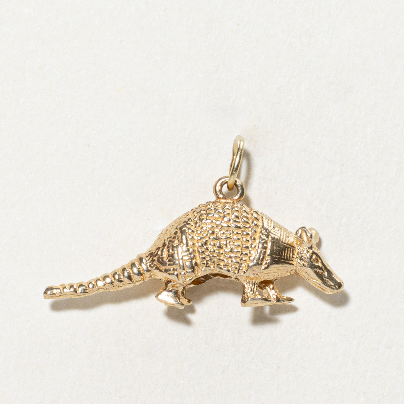 14K Yellow Gold Armadillo Charm