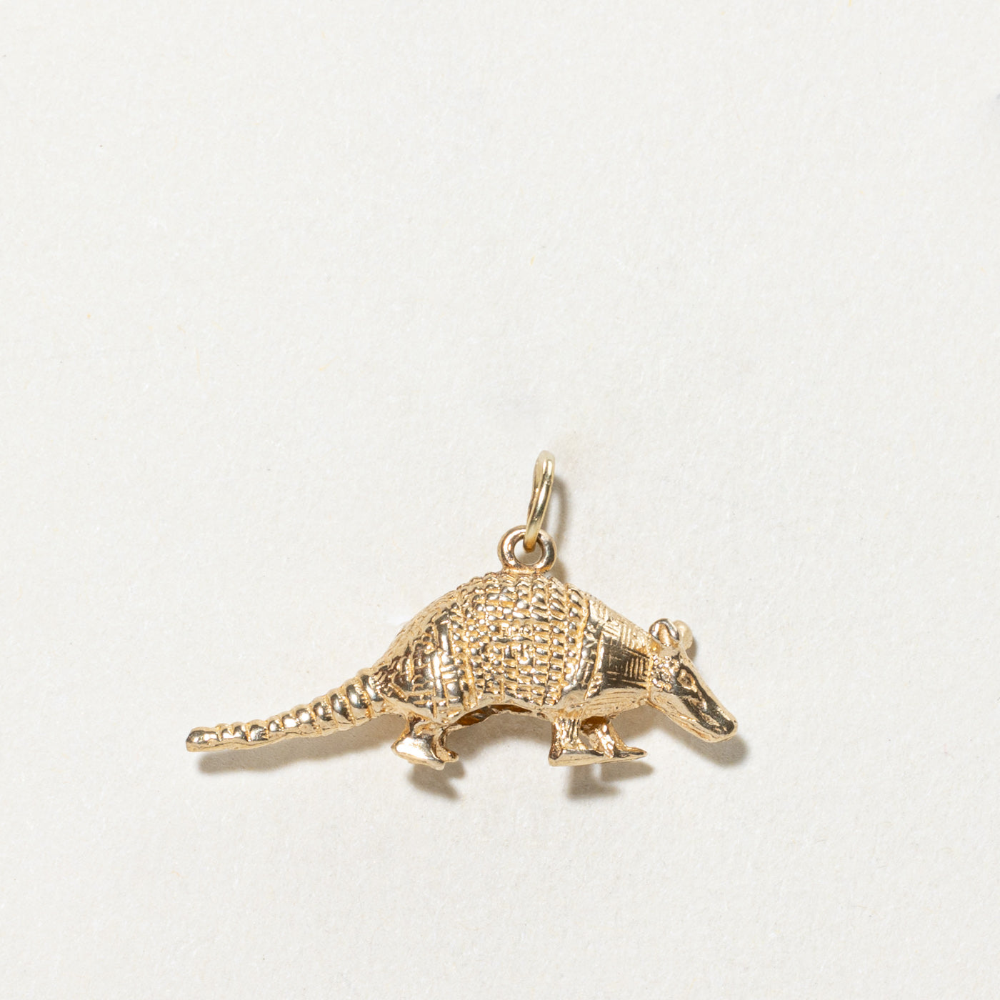 14K Yellow Gold Armadillo Charm