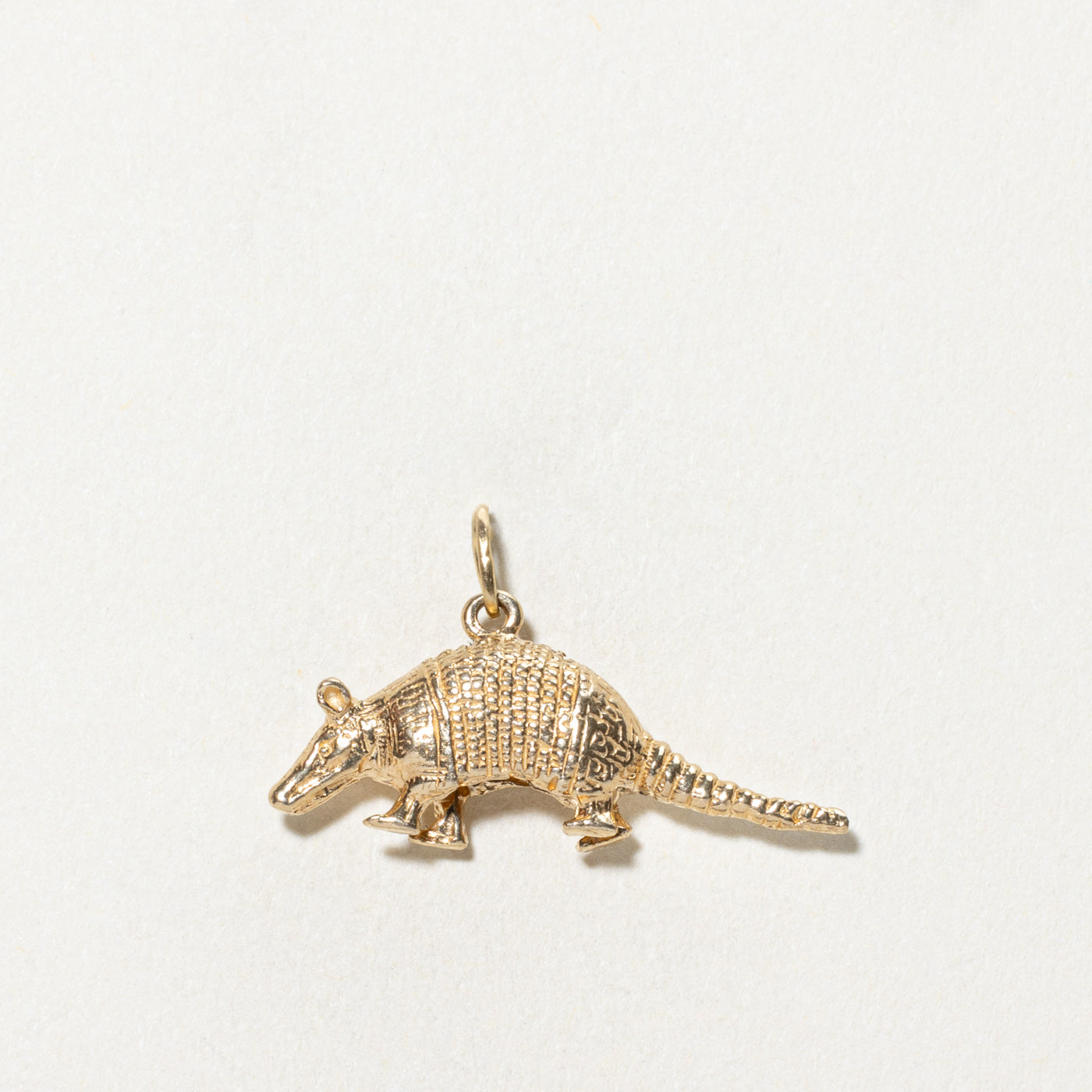 14K Yellow Gold Armadillo Charm