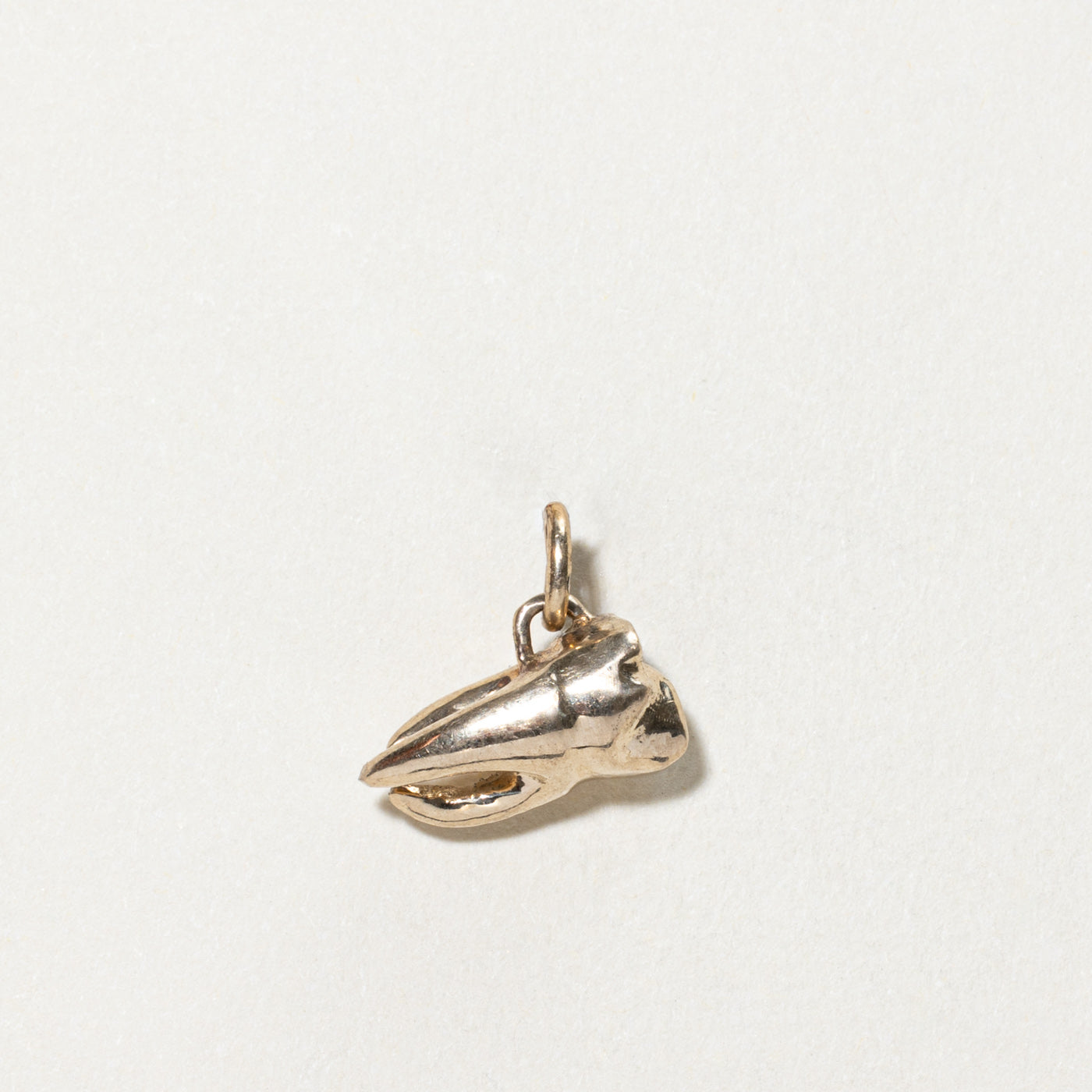 14K Yellow Gold Tooth Charm