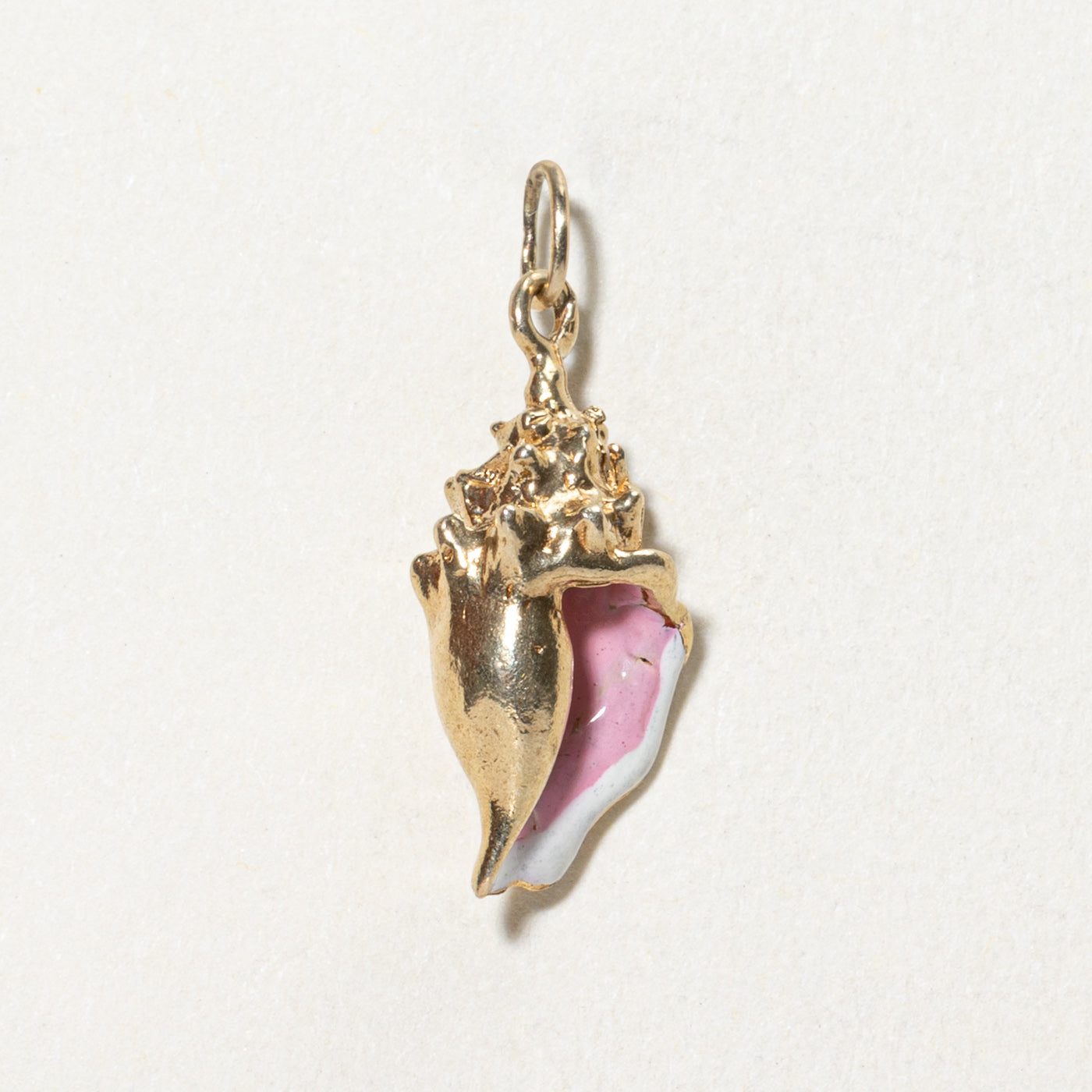 14K Yellow Gold Seashell Charm