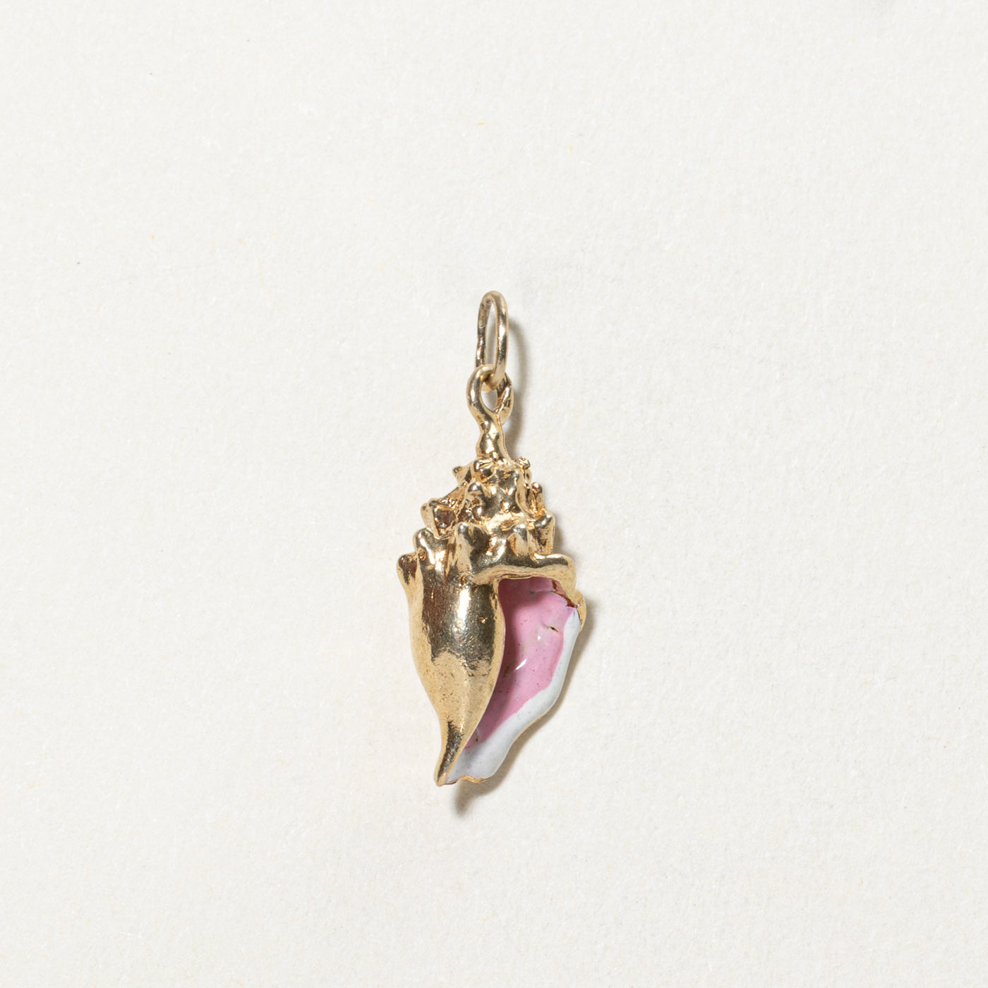 14K Yellow Gold Seashell Charm