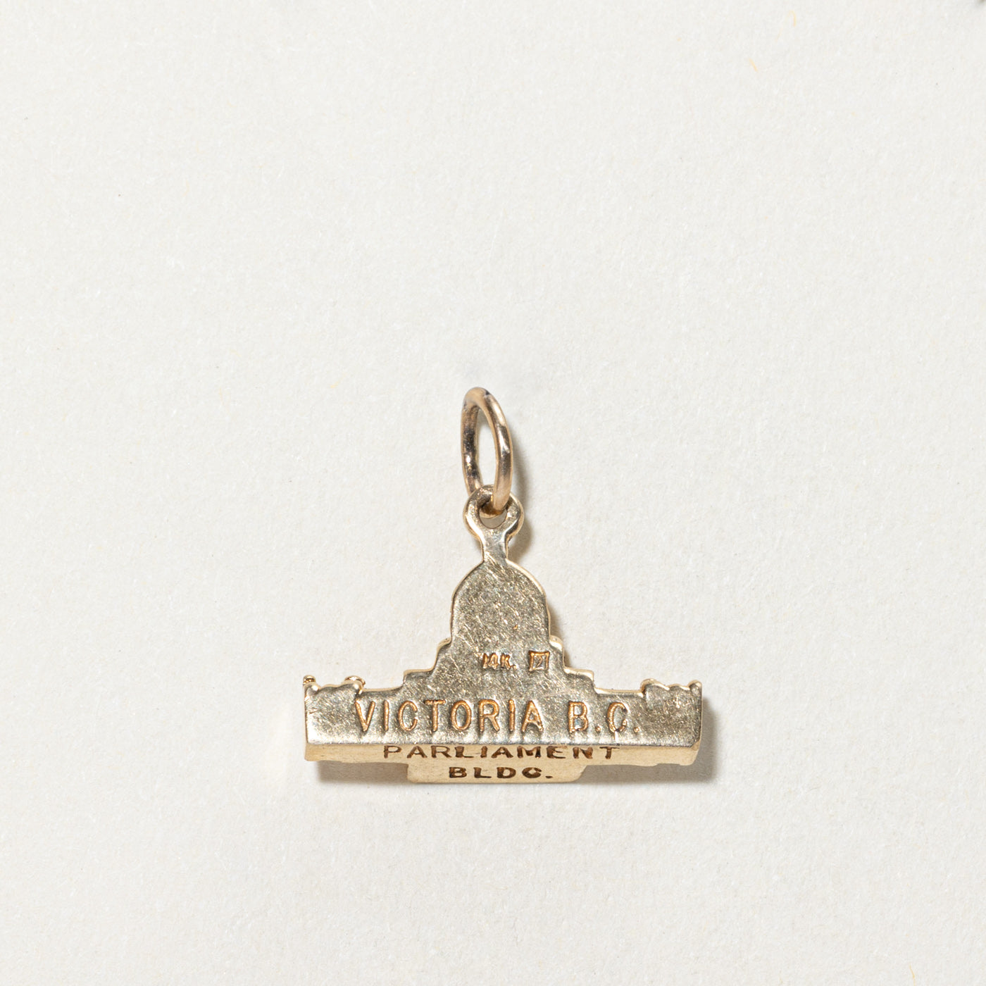 14K Yellow Gold BC Parliament Charm