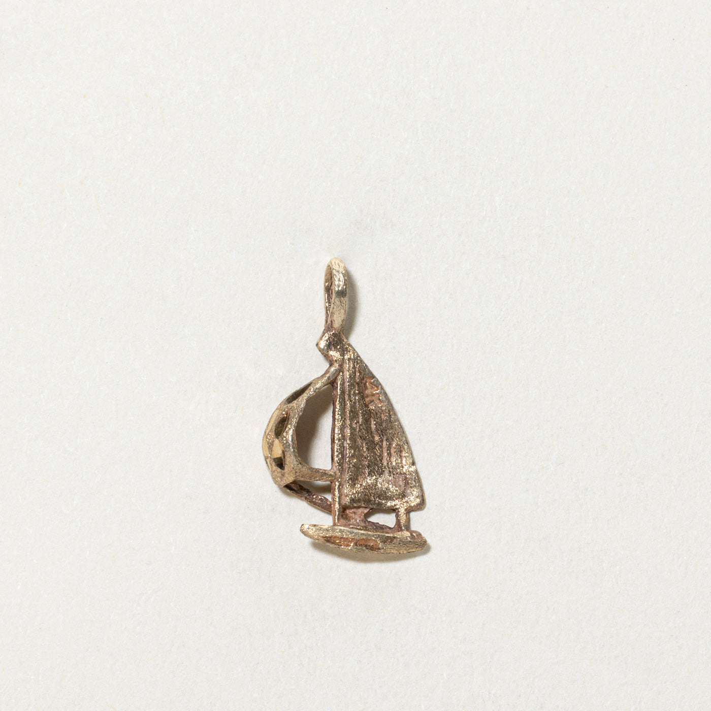 14K Yellow Gold Sailboat Charm