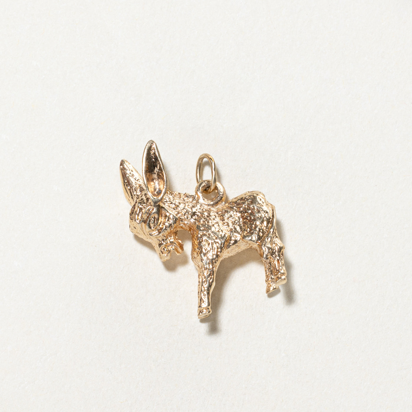 14K Yellow Gold Donkey Charm