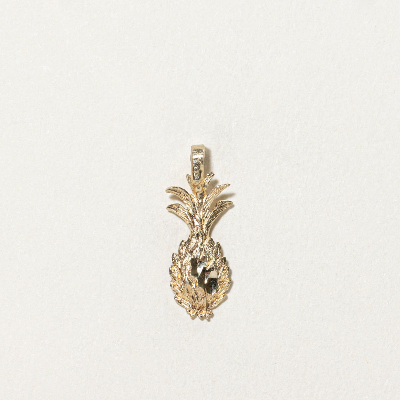 14K Yellow Gold Pineapple Charm