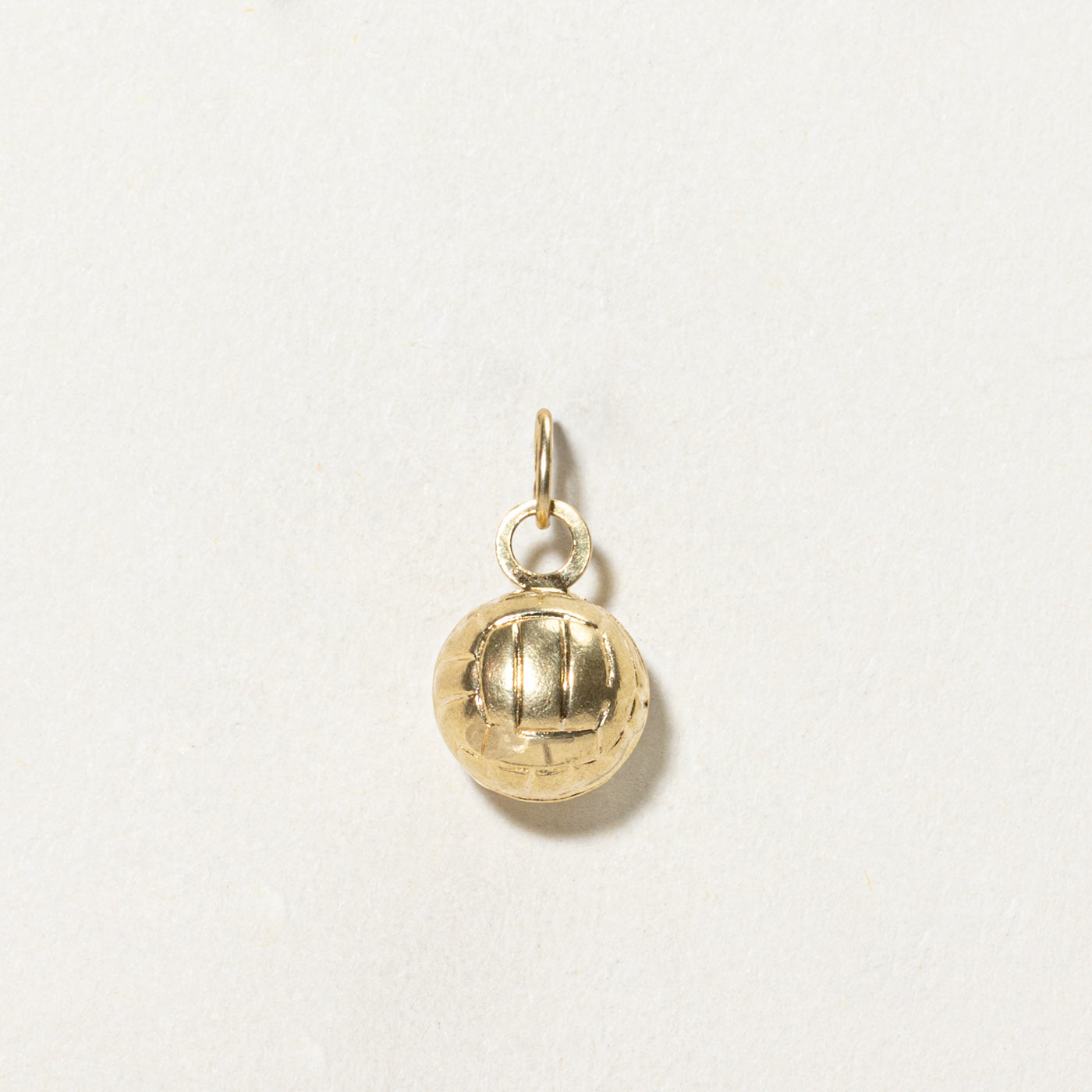 18K Yellow Gold Volleyball Charm