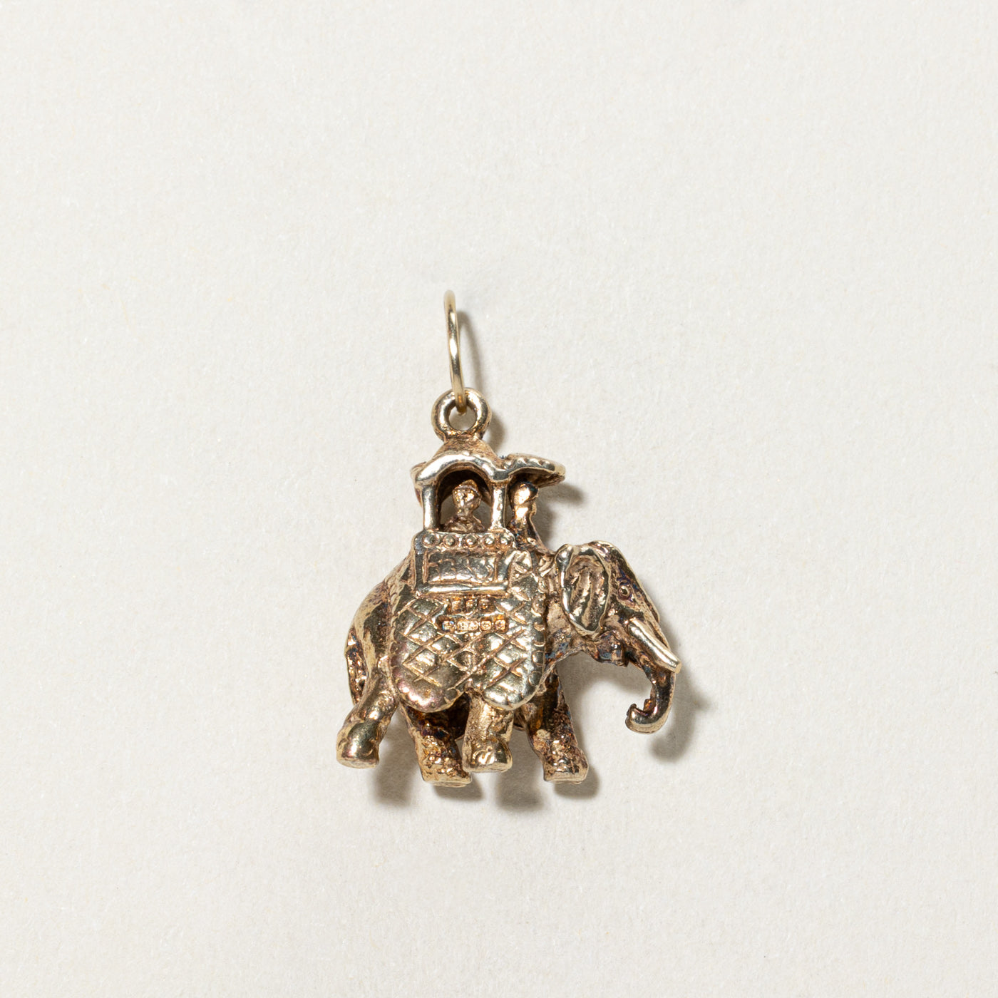 1977 Birmingham 9K Yellow Gold Elephant Charm