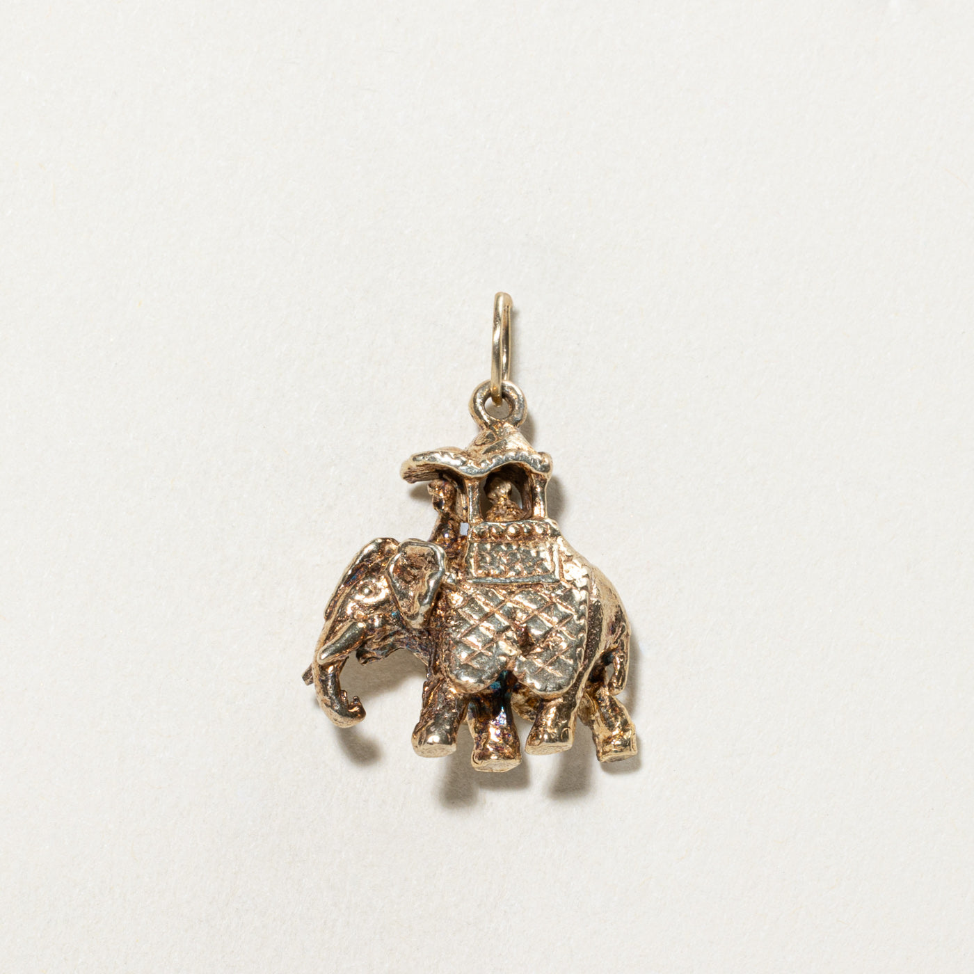 1977 Birmingham 9K Yellow Gold Elephant Charm