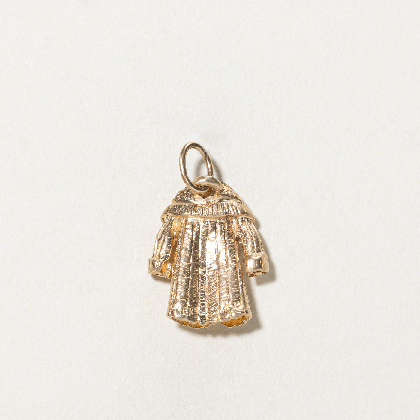 9K Yellow Gold Coat Charm