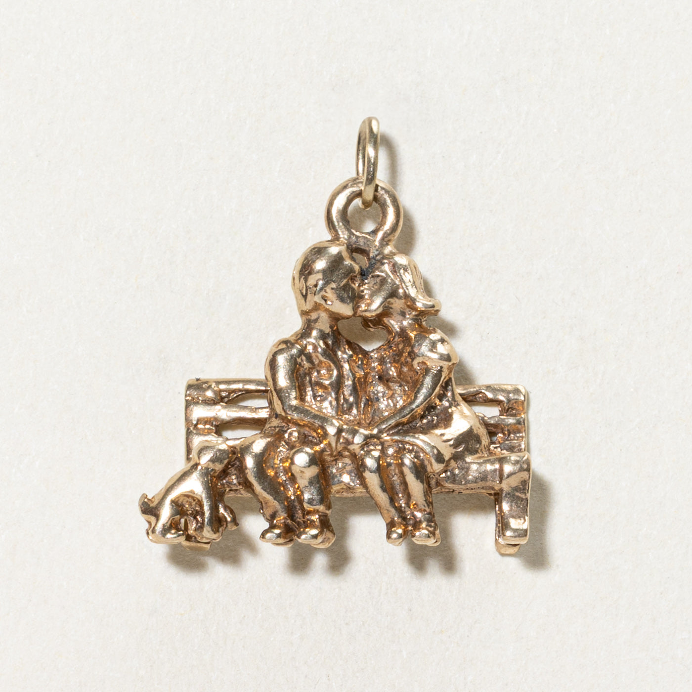 10K Yellow Gold Kissing Couple Charm