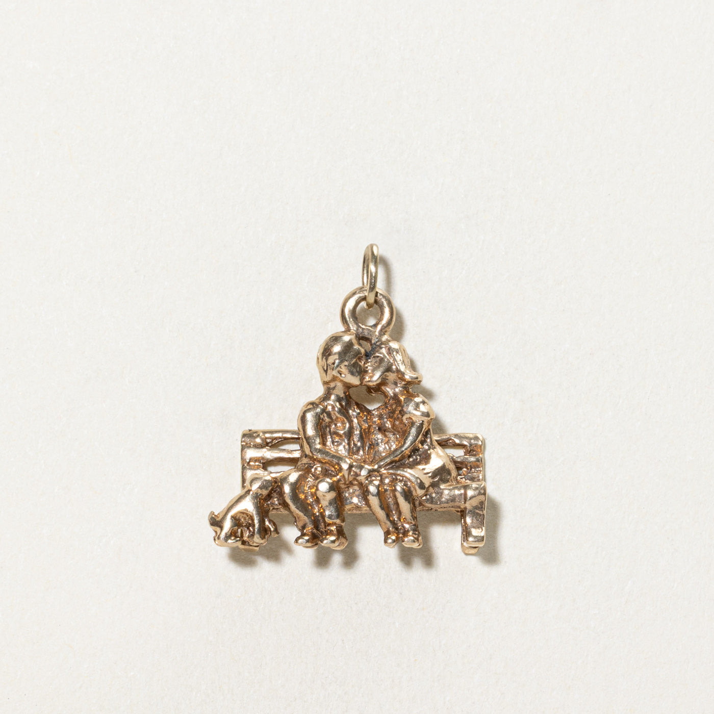 10K Yellow Gold Kissing Couple Charm
