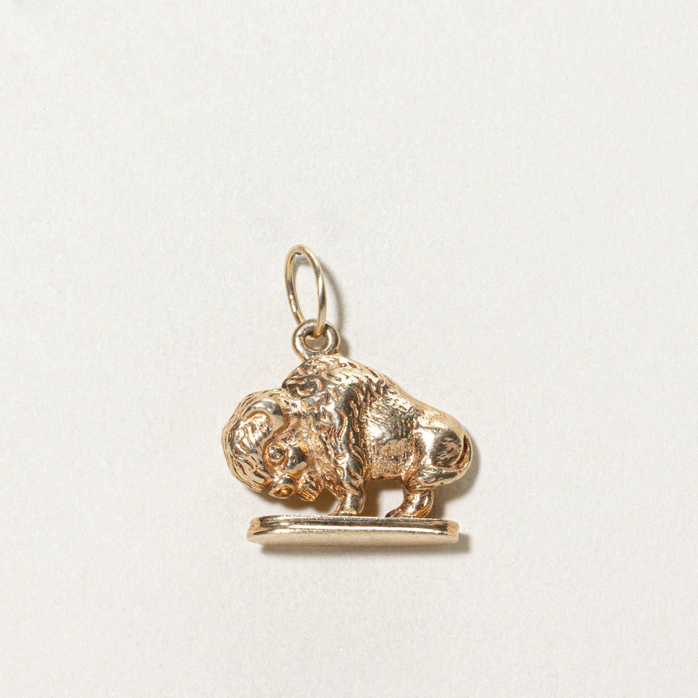 10K Yellow Gold Buffalo Charm